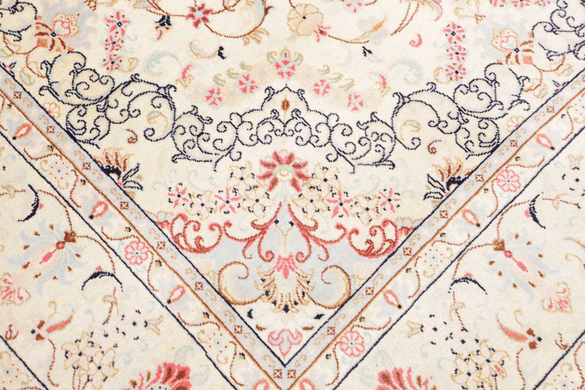 Kashan Perserteppich 196 × 299 cm aus Wolle, handgeknüpft