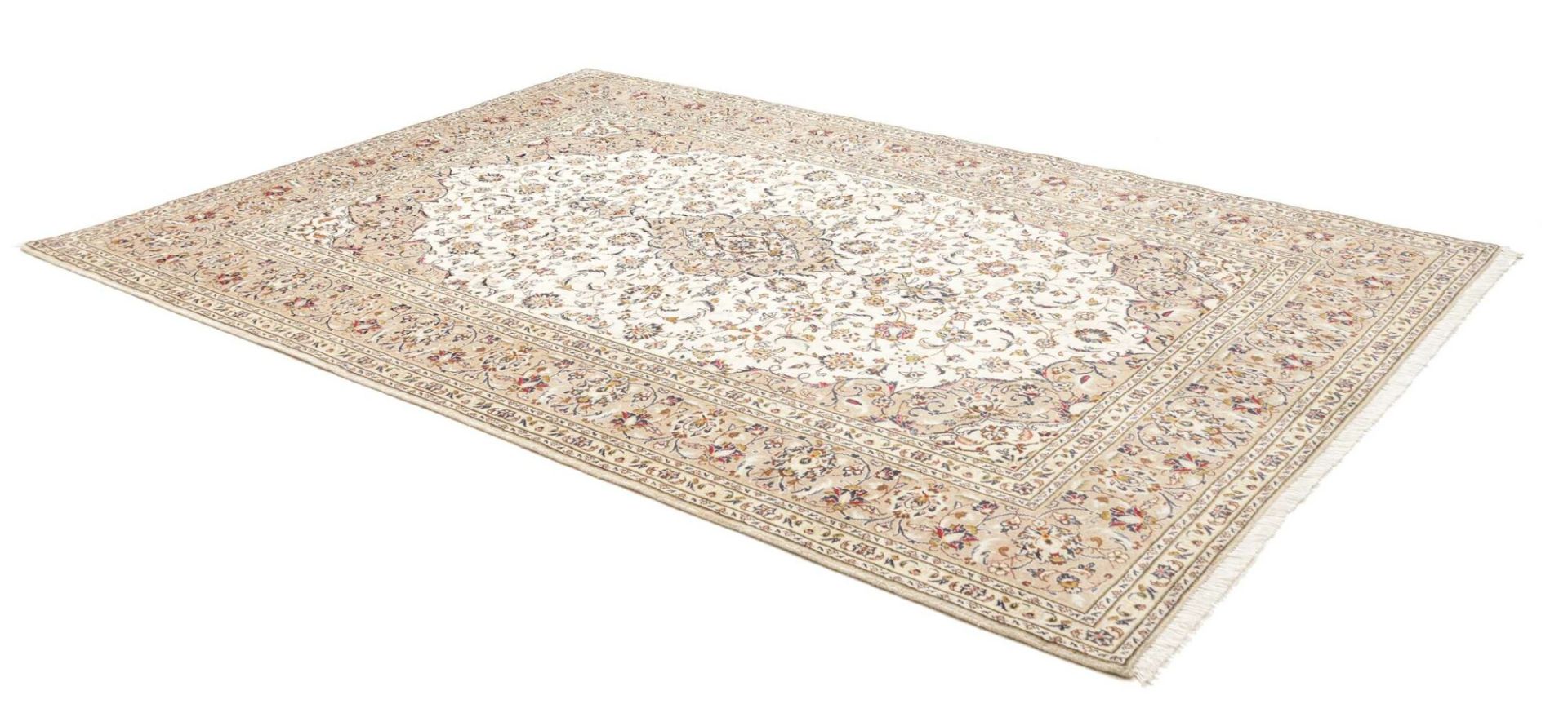 Handgeknüpfter Kashan Perserteppich, 209 × 299 cm, Wolle