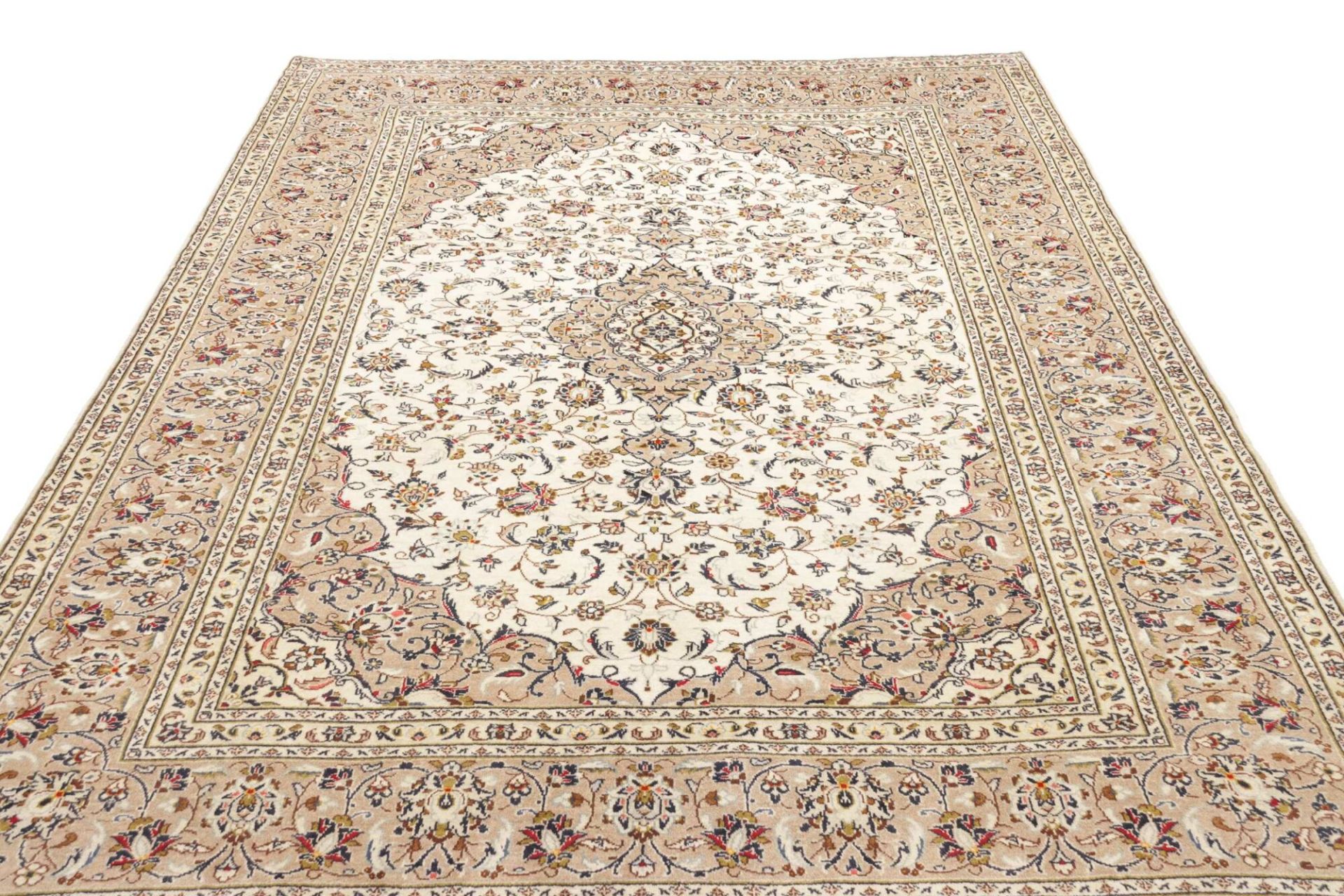 Handgeknüpfter Kashan Perserteppich, 209 × 299 cm, Wolle