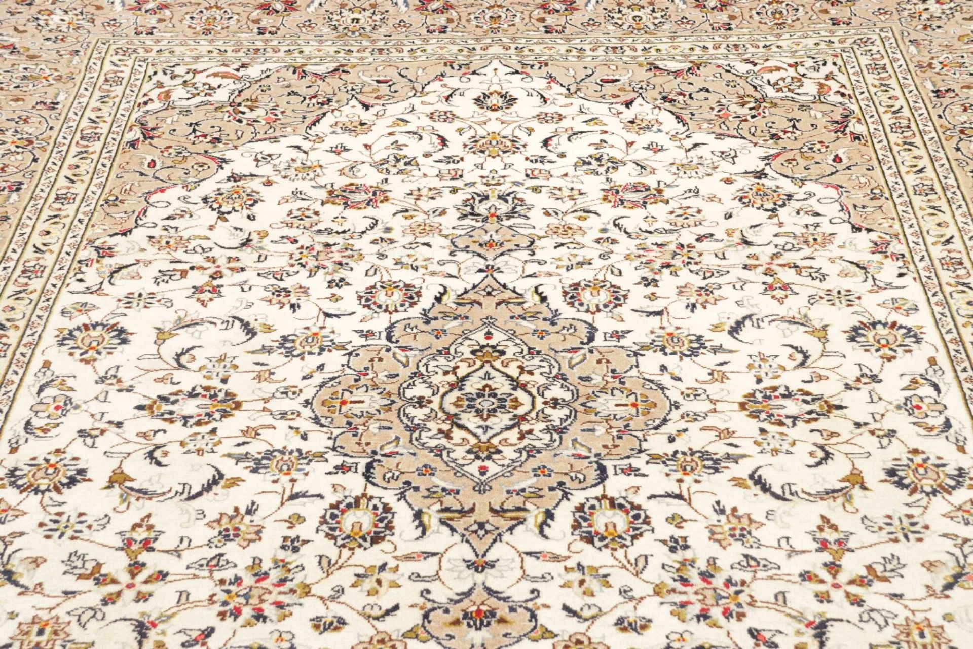 Handgeknüpfter Kashan Perserteppich, 209 × 299 cm, Wolle