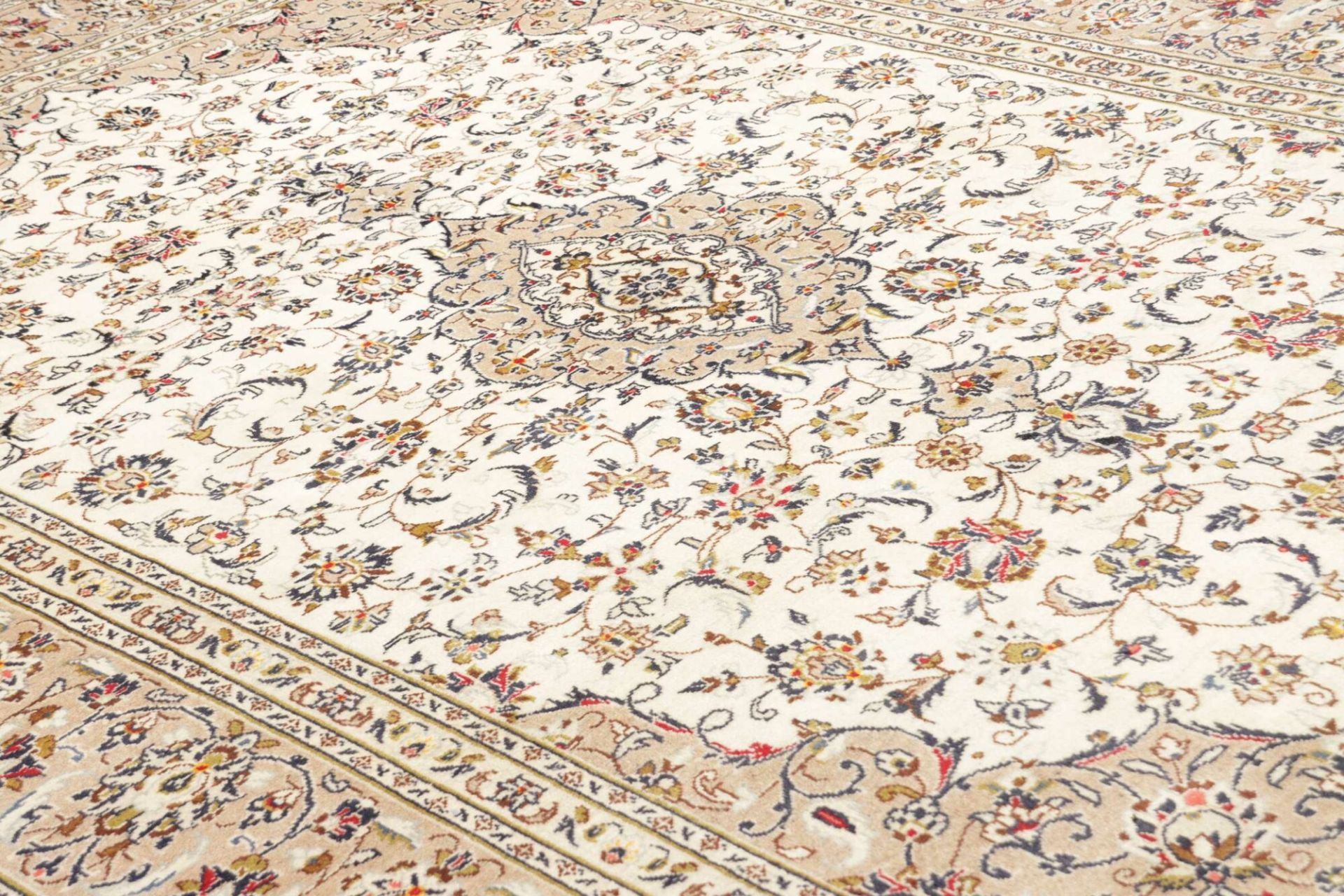 Handgeknüpfter Kashan Perserteppich, 209 × 299 cm, Wolle
