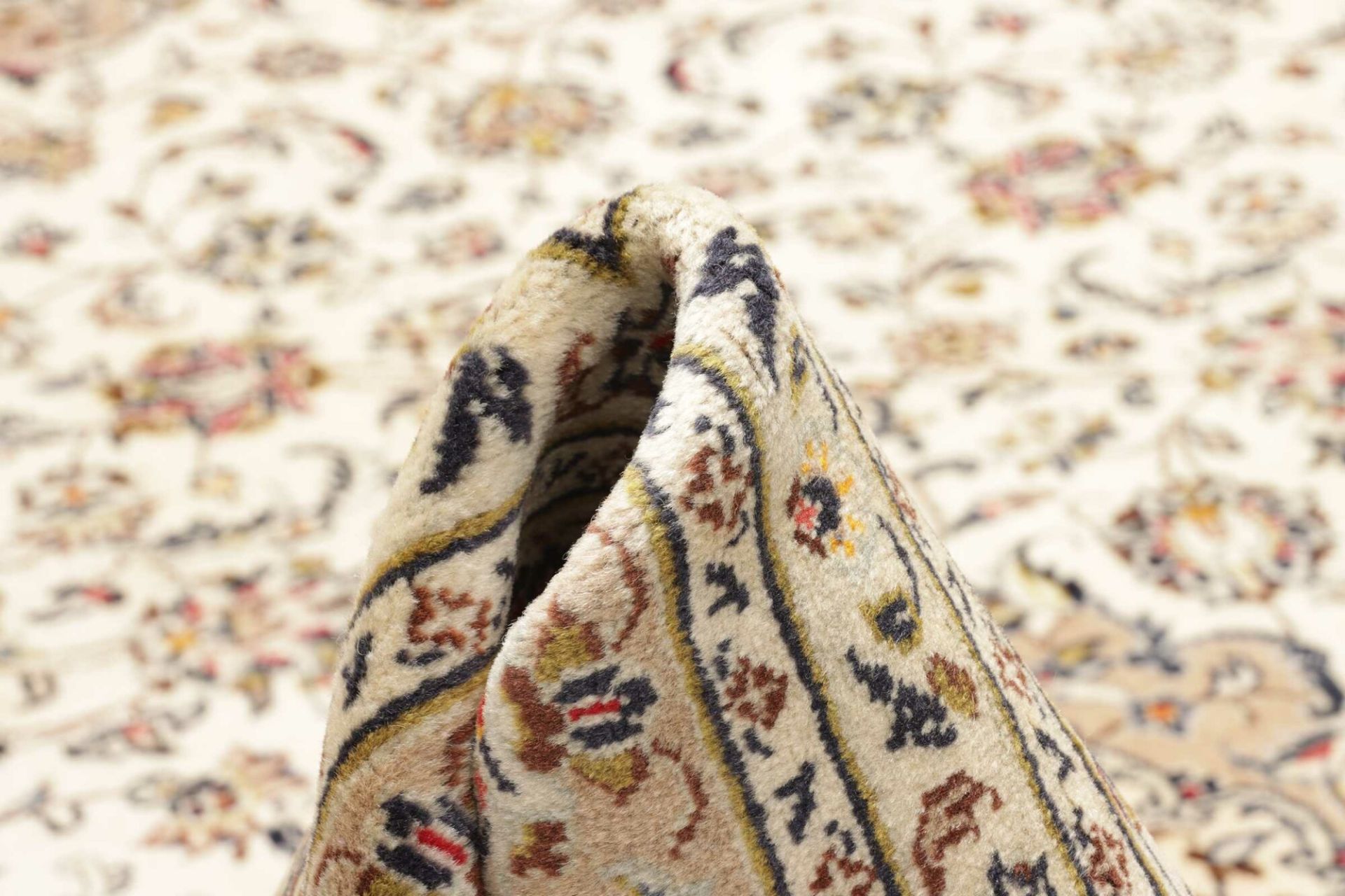 Handgeknüpfter Kashan Perserteppich, 209 × 299 cm, Wolle