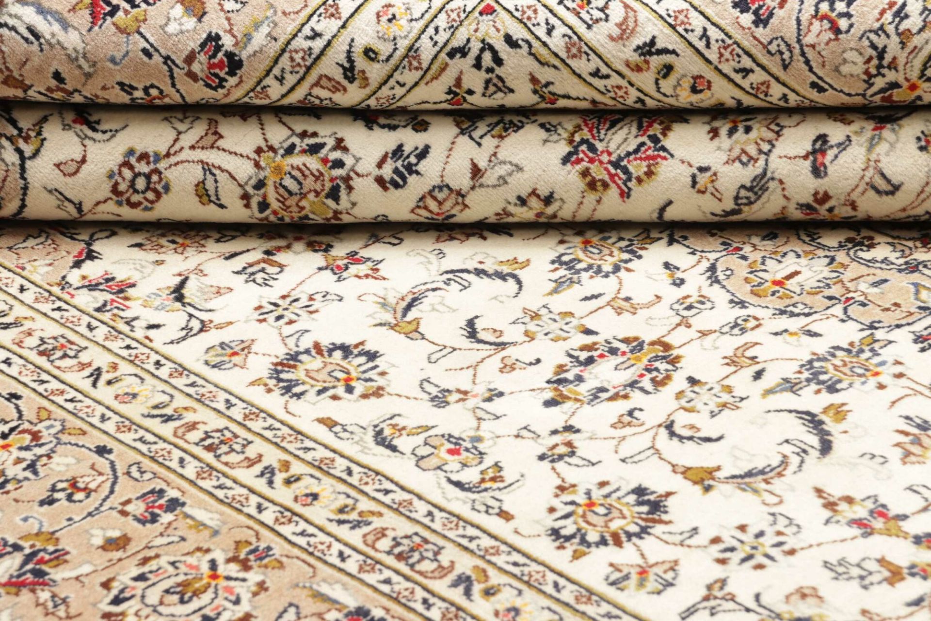 Handgeknüpfter Kashan Perserteppich, 209 × 299 cm, Wolle
