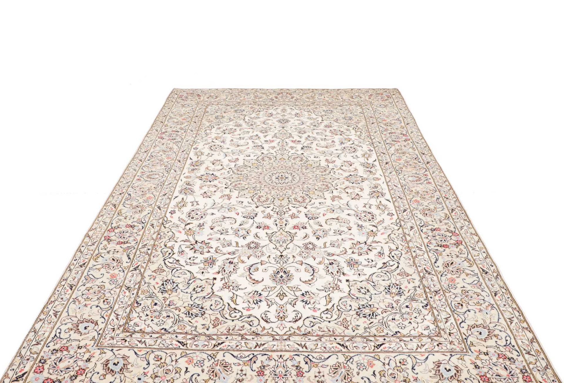 Handgeknüpfter Kashan Perserteppich, 195 × 305 cm, Wolle