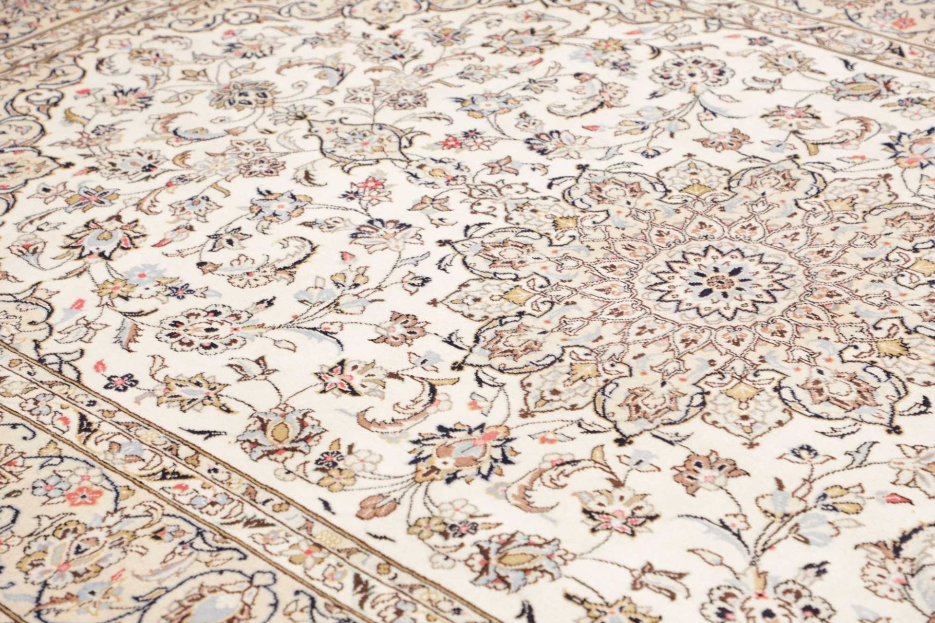 Handgeknüpfter Kashan Perserteppich, 195 × 305 cm, Wolle