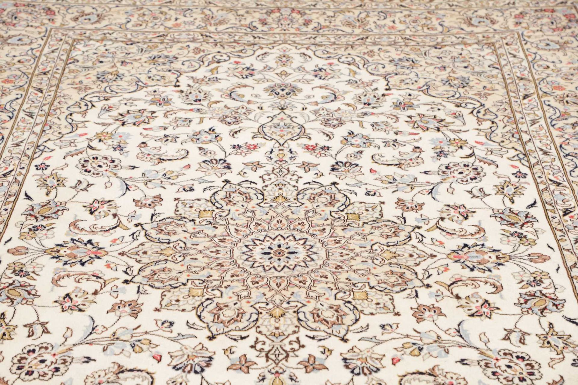 Handgeknüpfter Kashan Perserteppich, 195 × 305 cm, Wolle