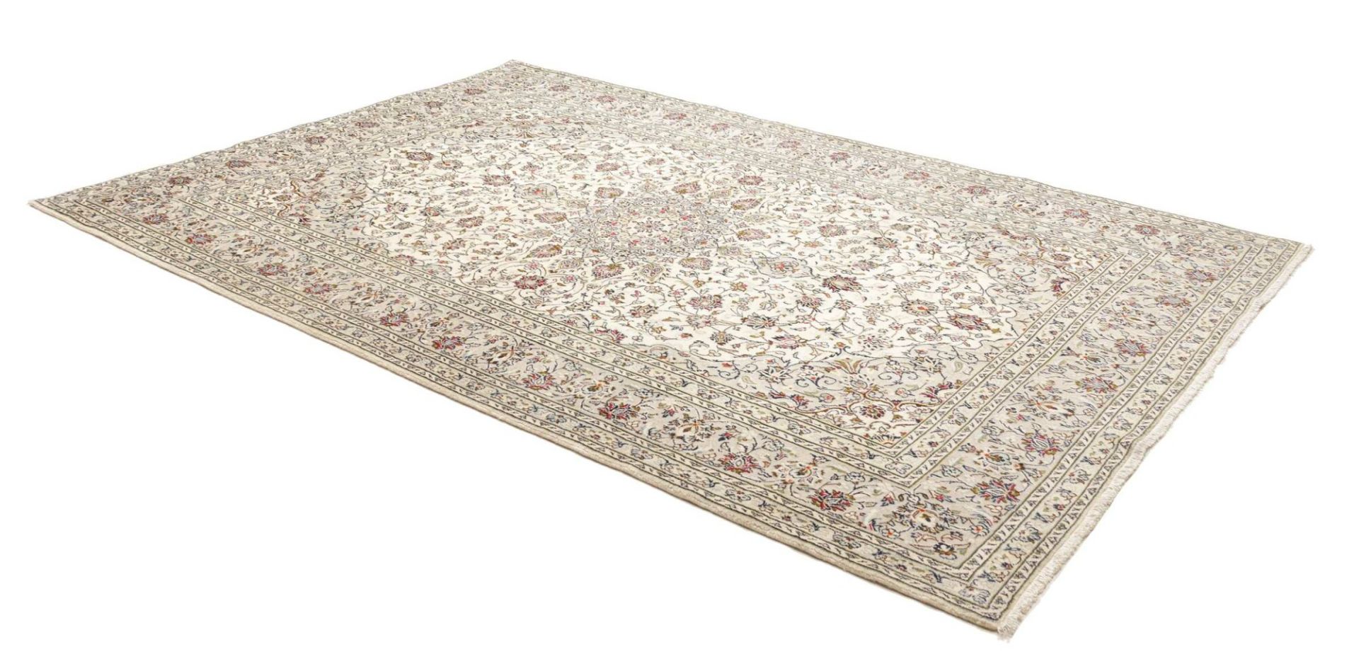 Kashan Perserteppich 203 × 302 cm aus Wolle, handgeknüpft