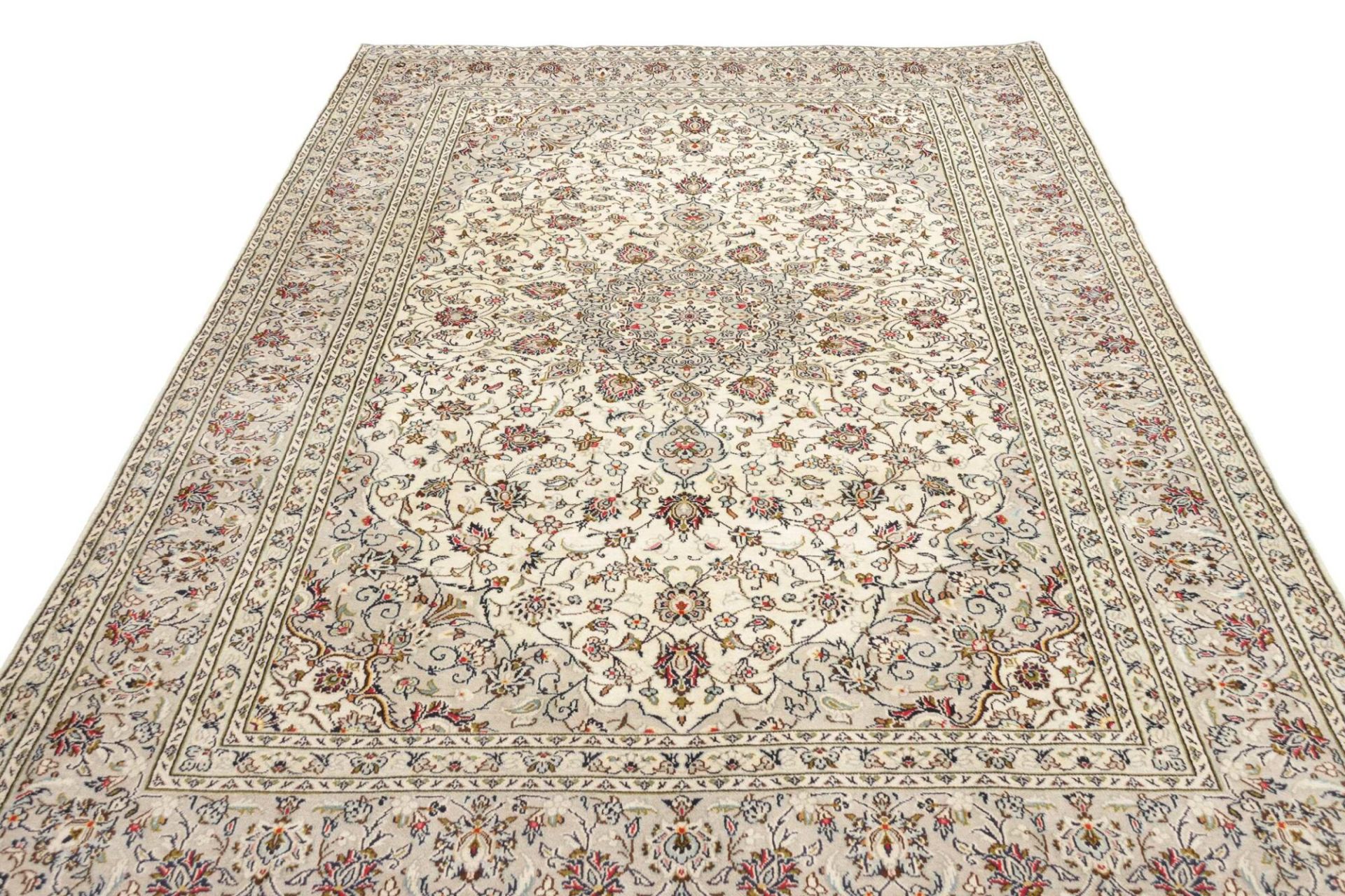 Kashan Perserteppich 203 × 302 cm aus Wolle, handgeknüpft