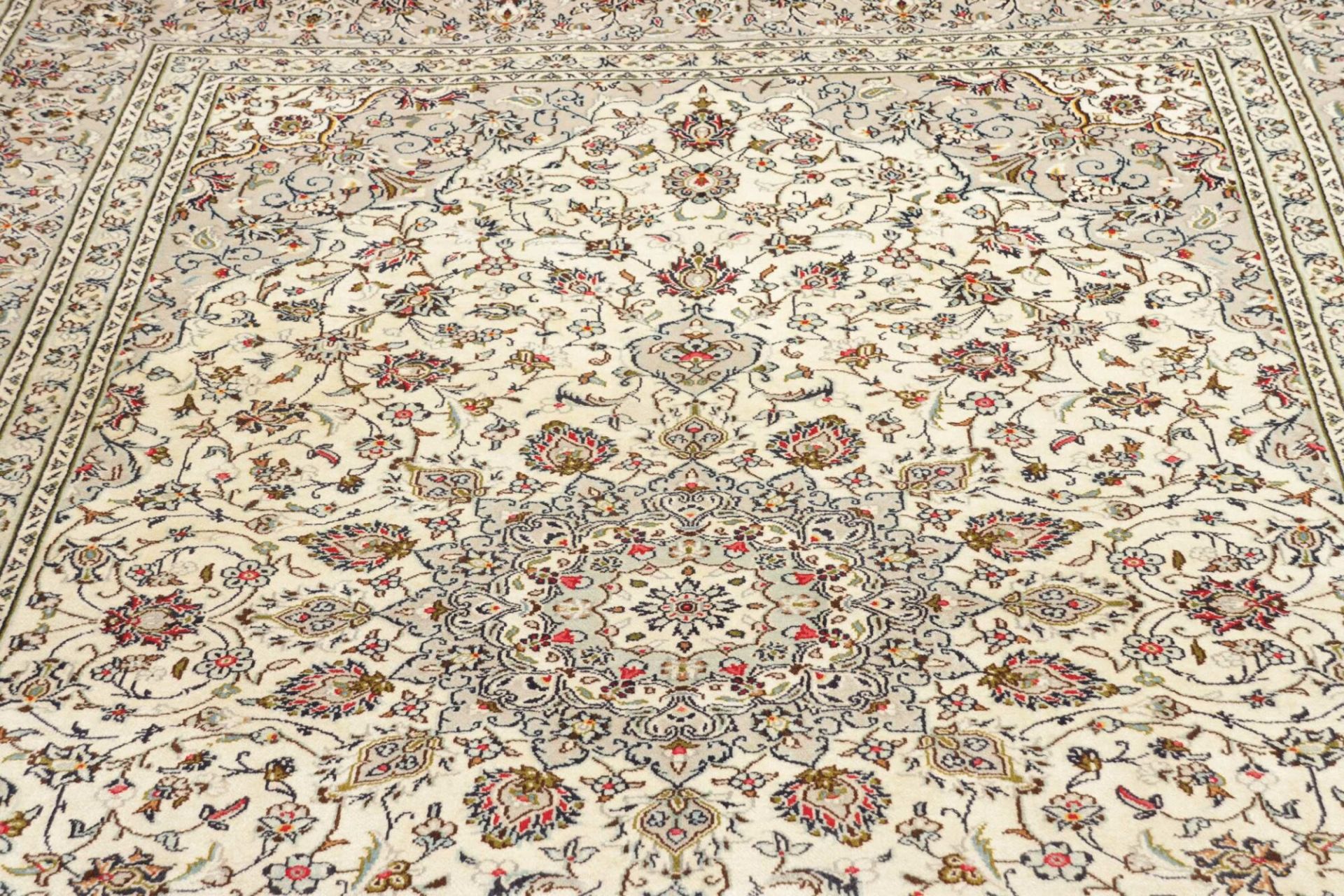 Kashan Perserteppich 203 × 302 cm aus Wolle, handgeknüpft