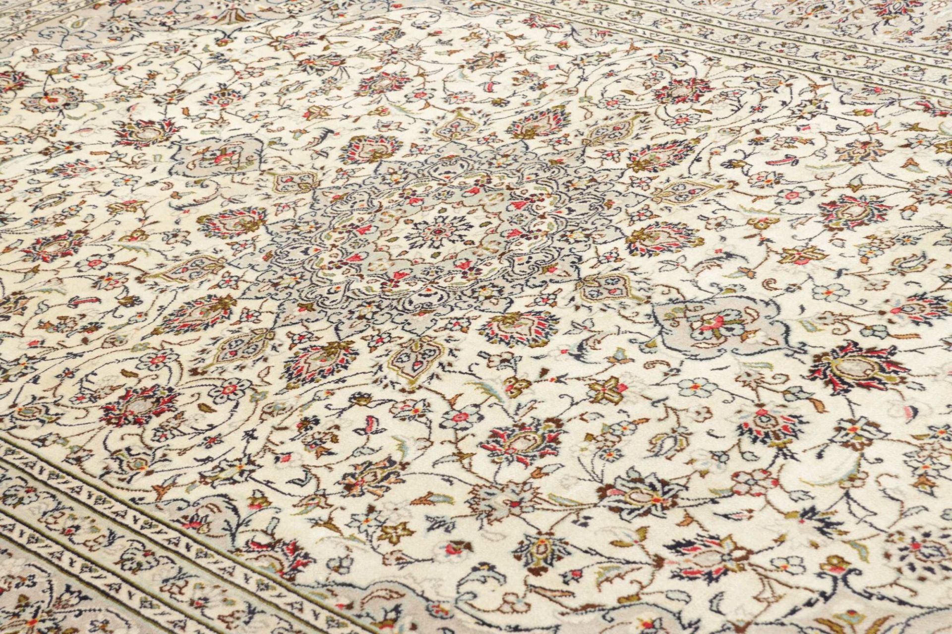 Kashan Perserteppich 203 × 302 cm aus Wolle, handgeknüpft
