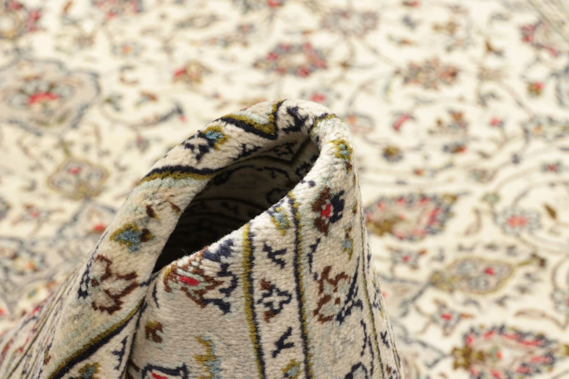 Kashan Perserteppich 203 × 302 cm aus Wolle, handgeknüpft