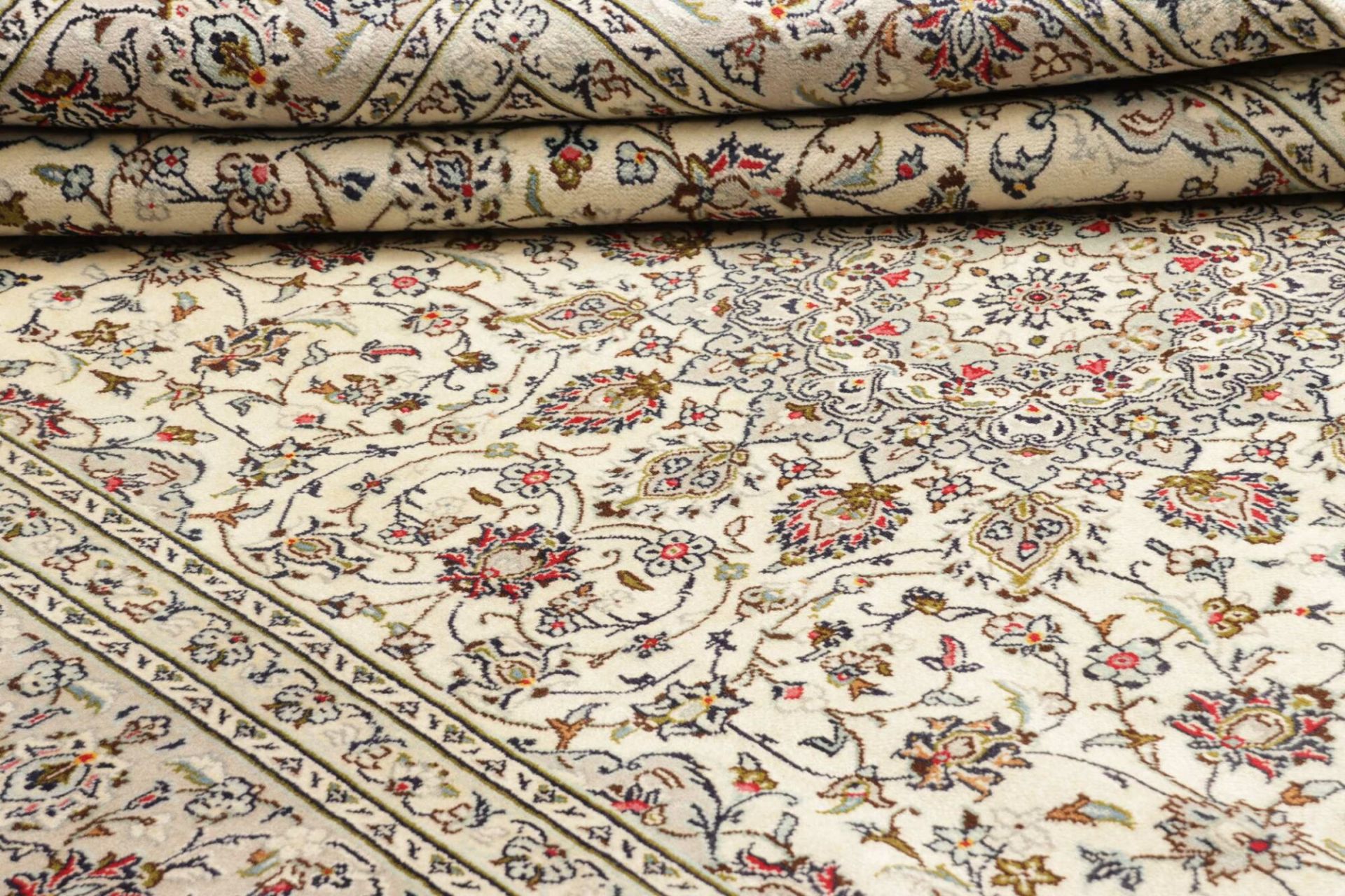 Kashan Perserteppich 203 × 302 cm aus Wolle, handgeknüpft