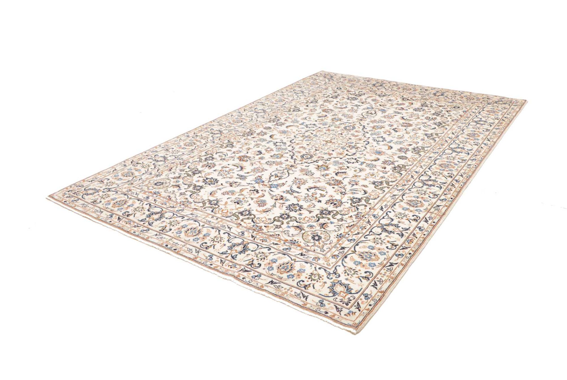 Handgeknüpfter Kashan Perserteppich 201 × 293 cm