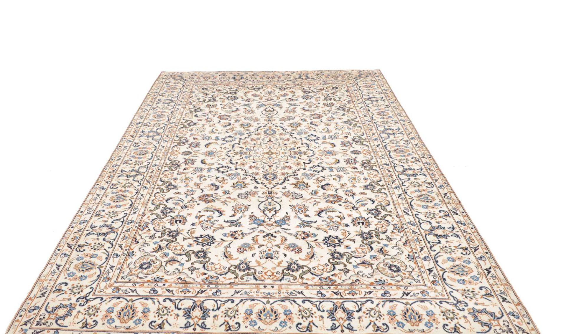 Handgeknüpfter Kashan Perserteppich 201 × 293 cm