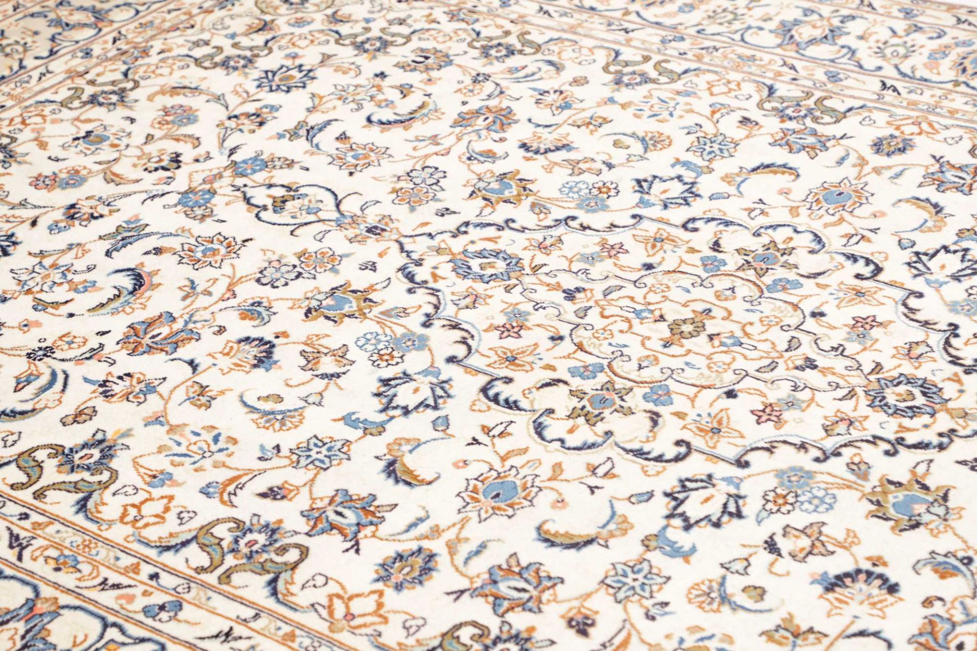 Handgeknüpfter Kashan Perserteppich 201 × 293 cm