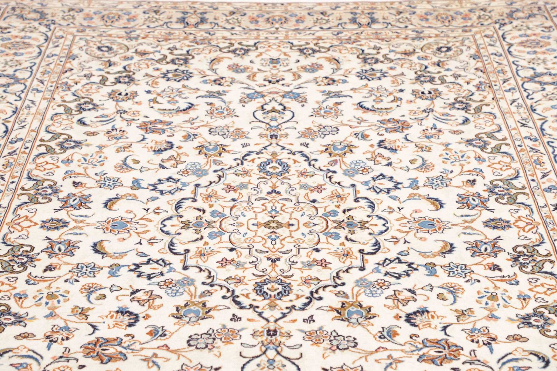 Handgeknüpfter Kashan Perserteppich 201 × 293 cm