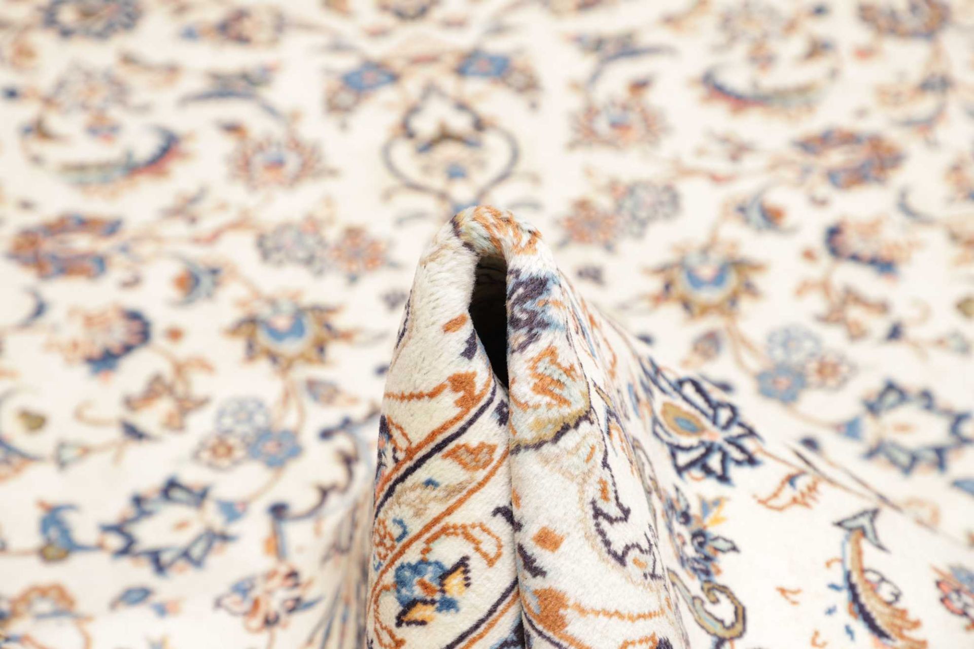 Handgeknüpfter Kashan Perserteppich 201 × 293 cm