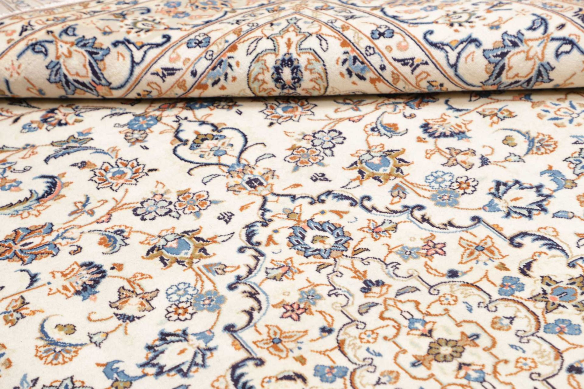 Handgeknüpfter Kashan Perserteppich 201 × 293 cm