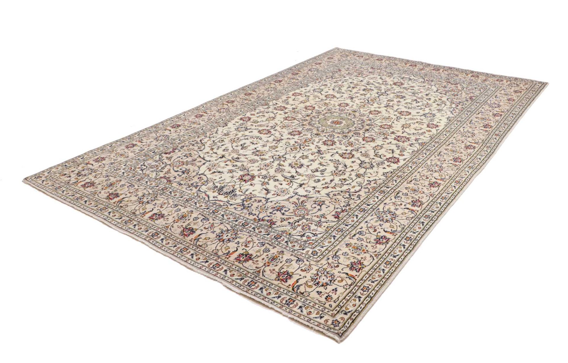Kashan Perserteppich aus Iran, 201 × 306 cm