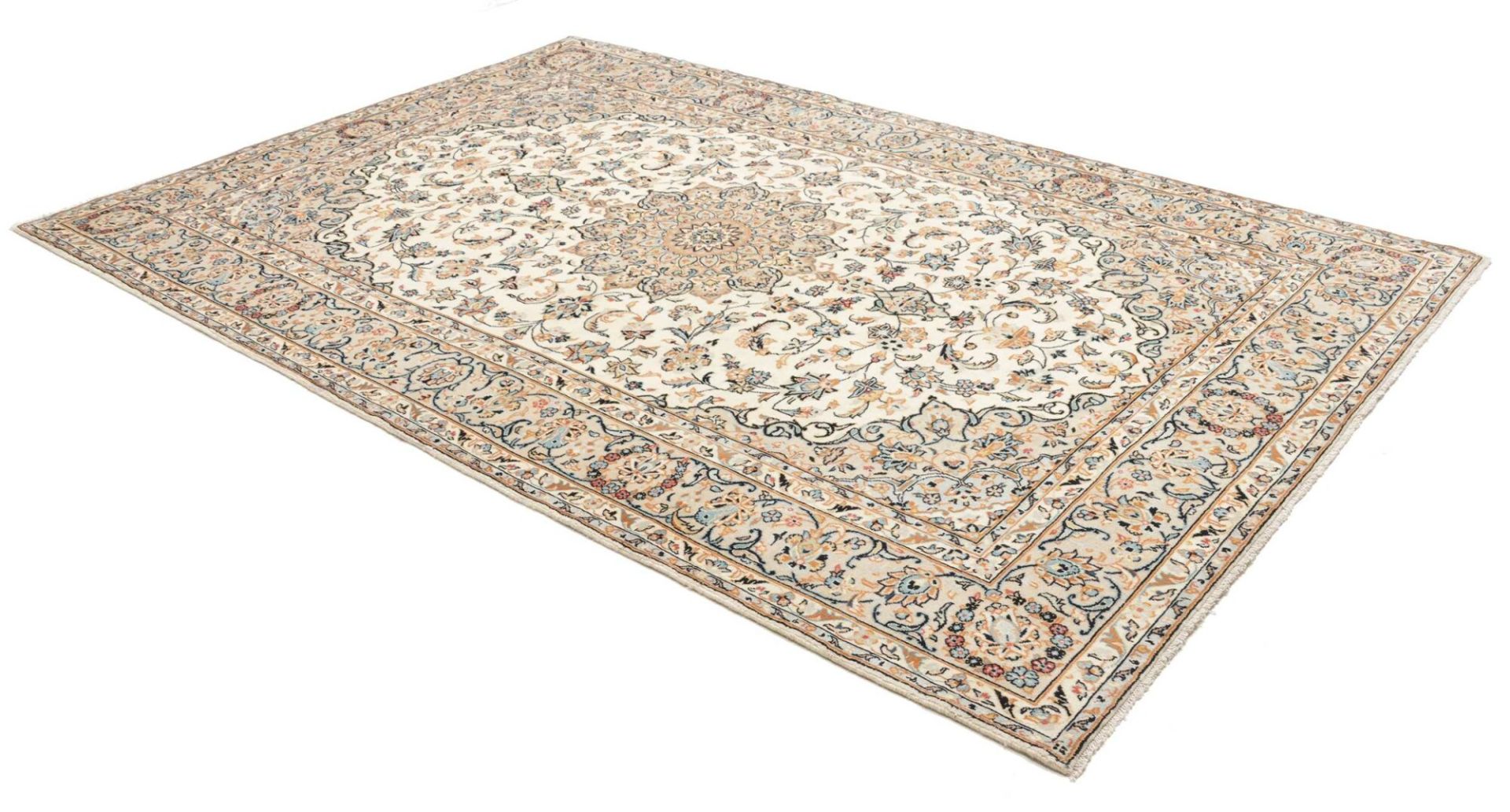 Handgeknüpfter Kashan Perserteppich 201 × 303 cm