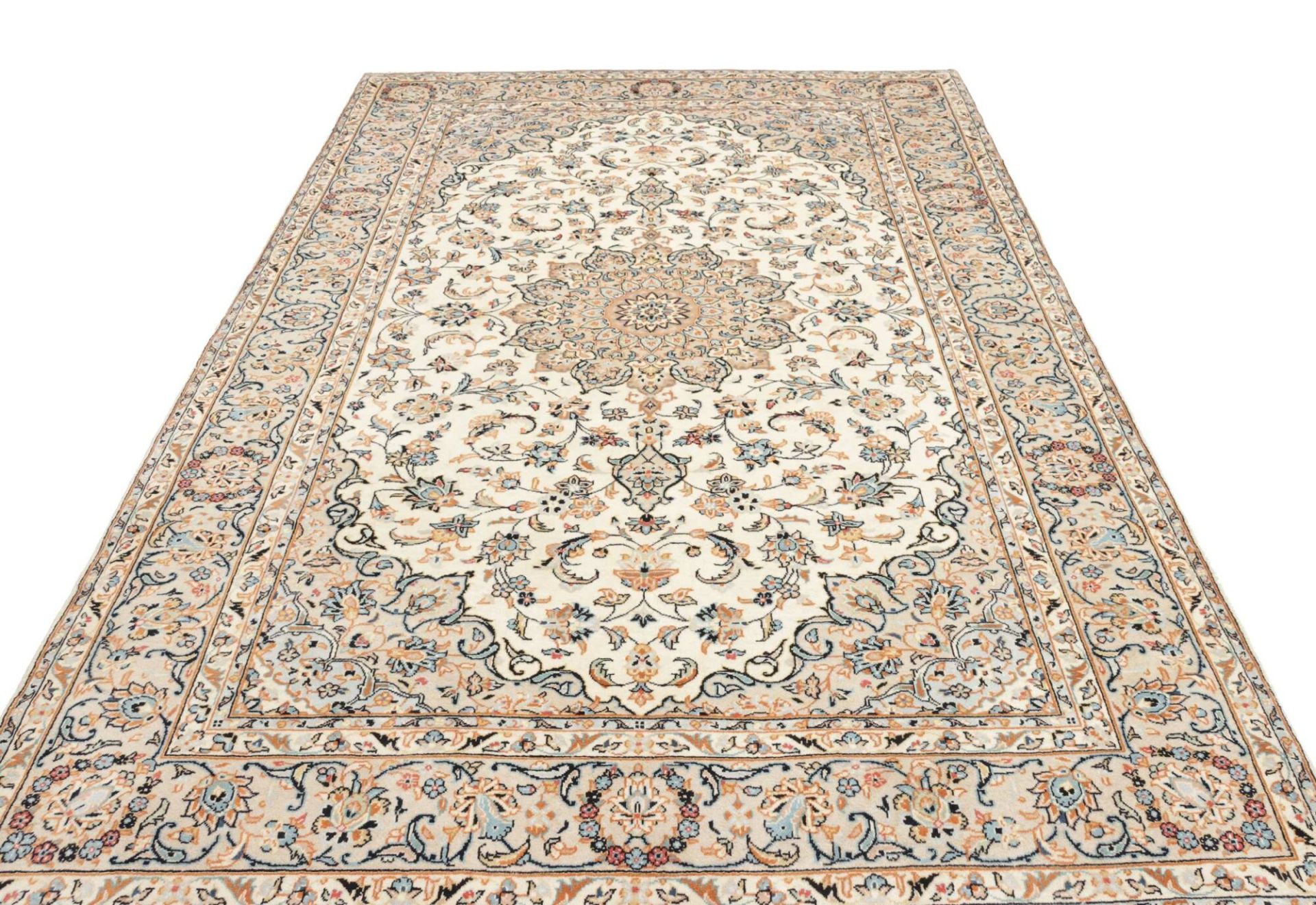 Handgeknüpfter Kashan Perserteppich 201 × 303 cm