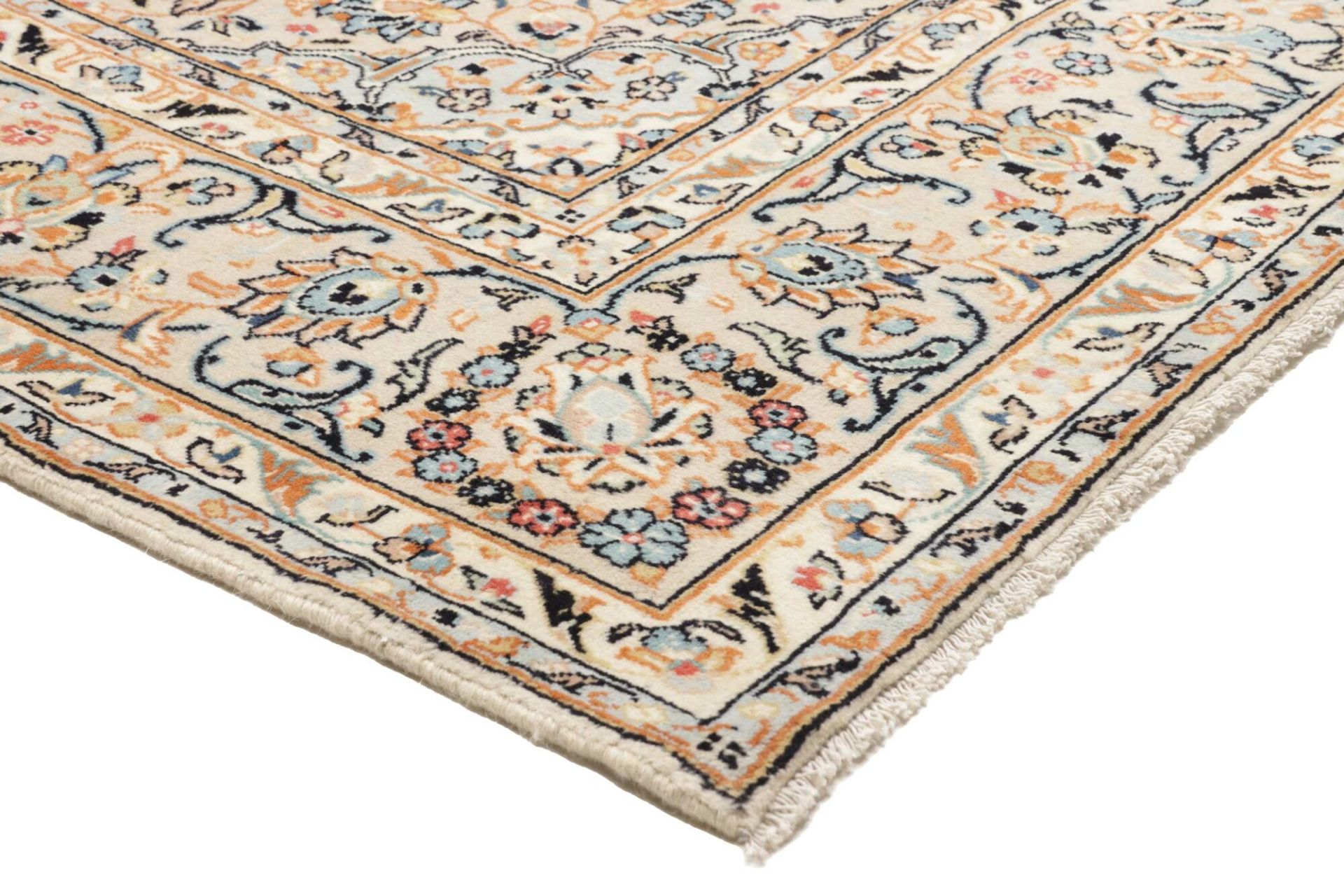 Handgeknüpfter Kashan Perserteppich 201 × 303 cm