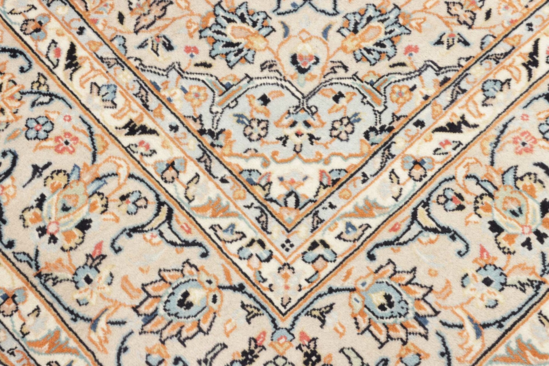 Handgeknüpfter Kashan Perserteppich 201 × 303 cm