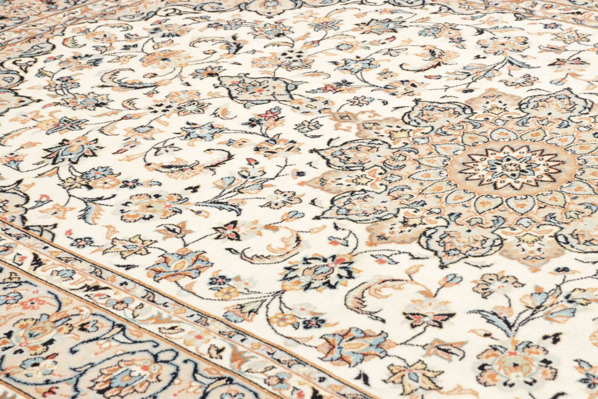 Handgeknüpfter Kashan Perserteppich 201 × 303 cm