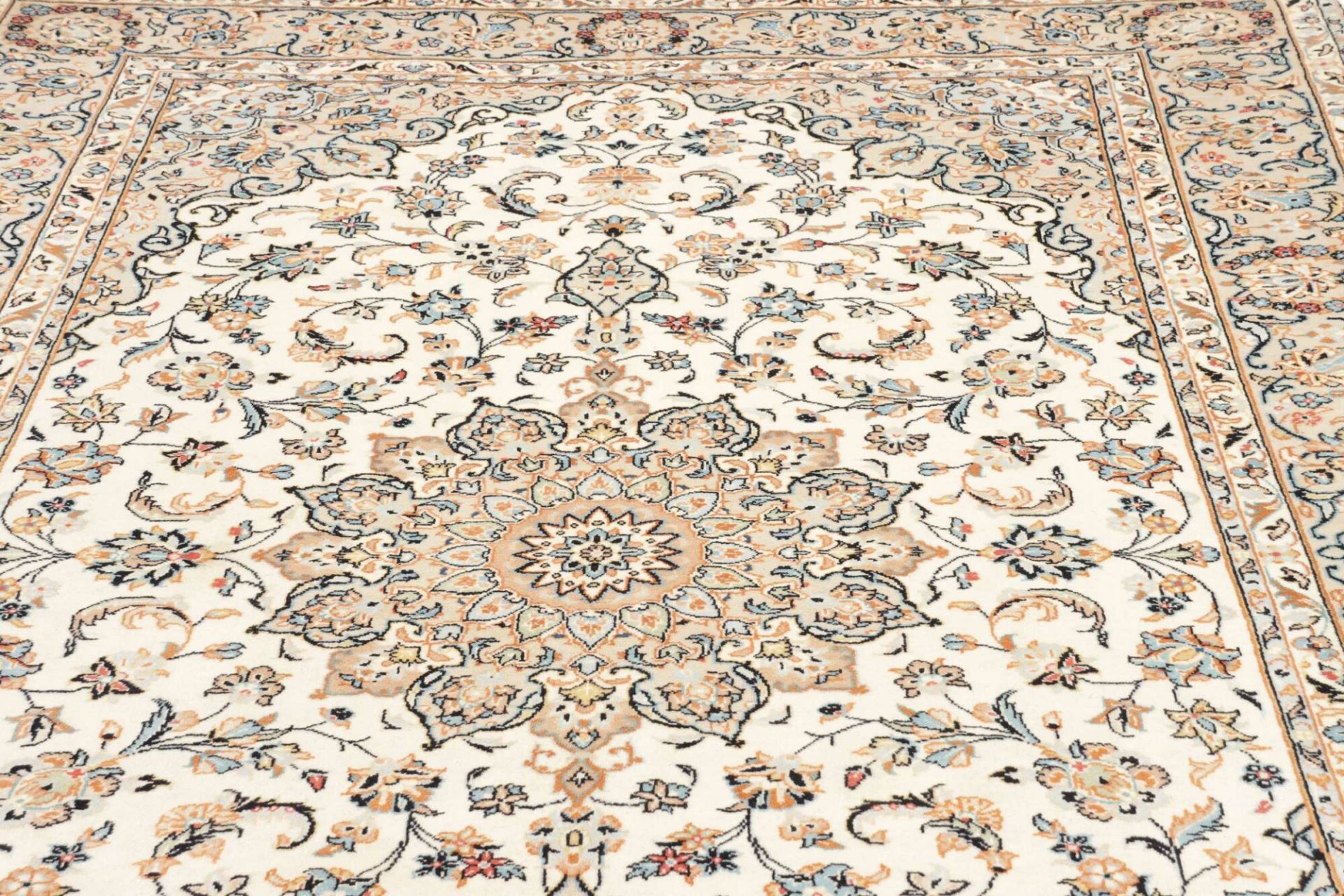 Handgeknüpfter Kashan Perserteppich 201 × 303 cm