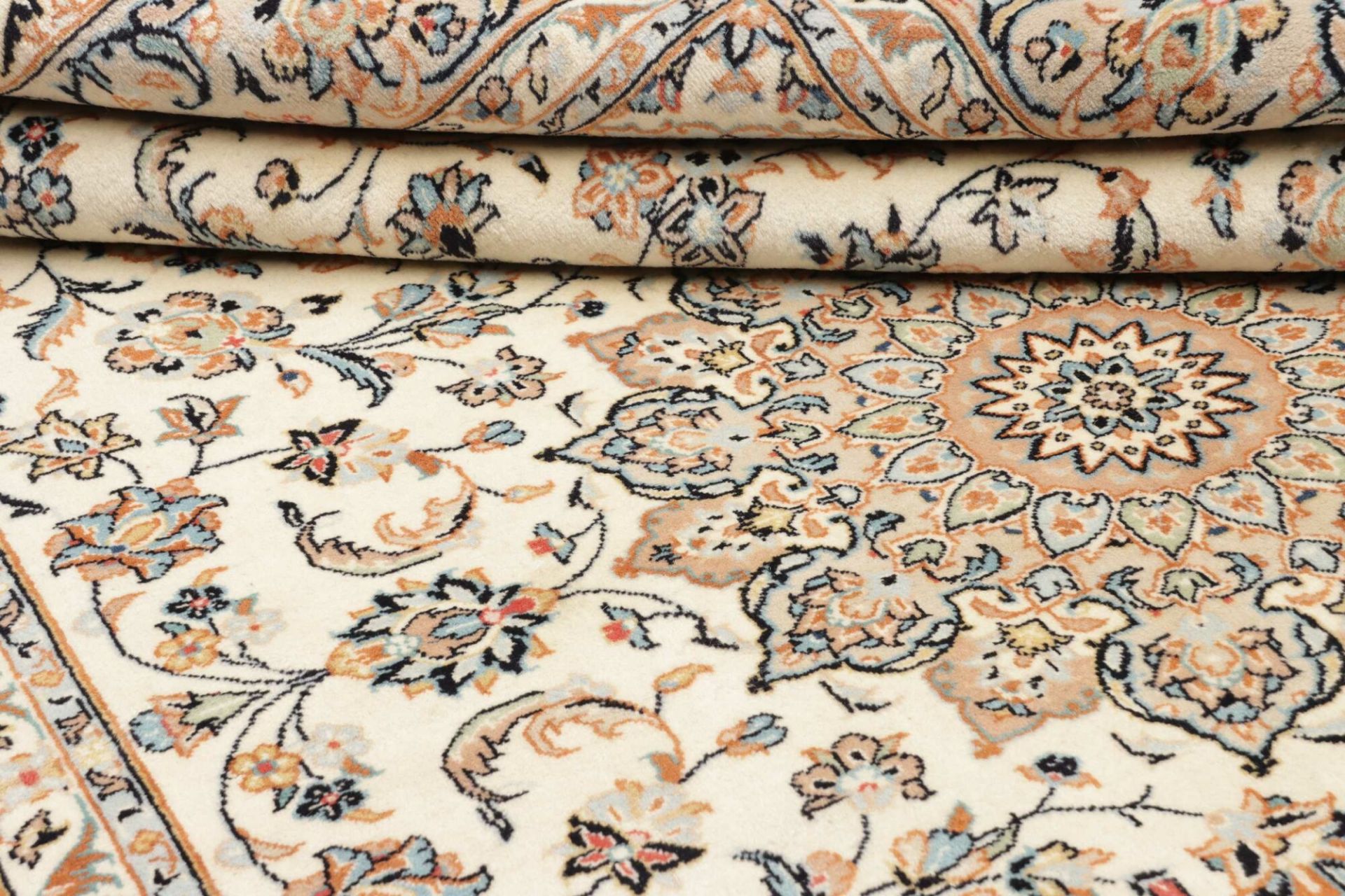 Handgeknüpfter Kashan Perserteppich 201 × 303 cm