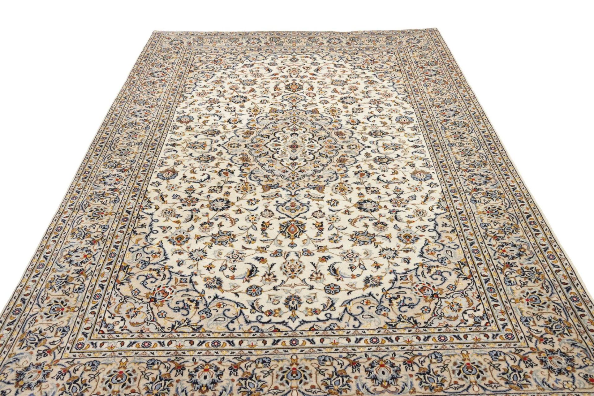 Handgeknüpfter Kashan Perserteppich 201 × 302 cm