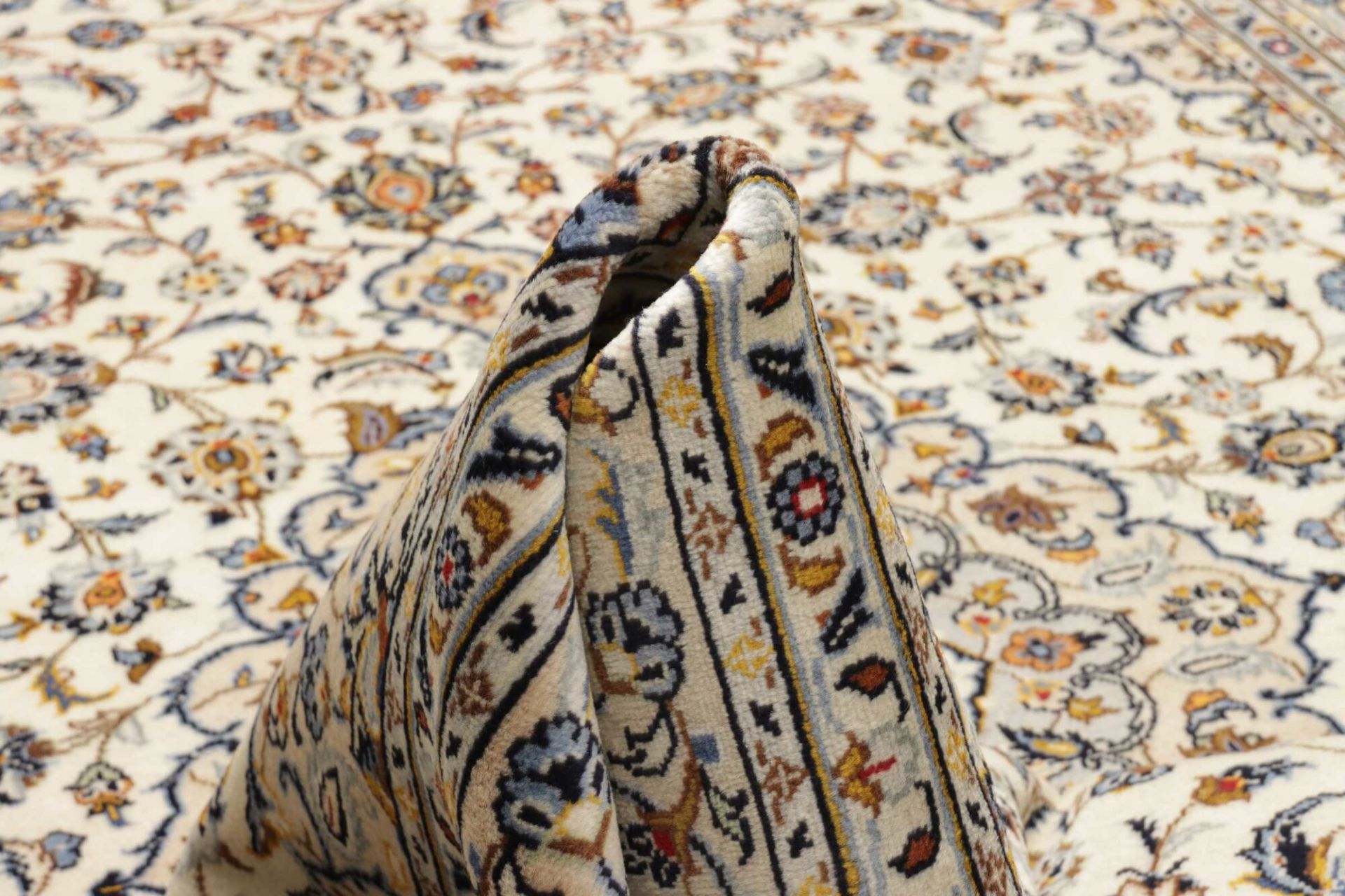 Handgeknüpfter Kashan Perserteppich 201 × 302 cm