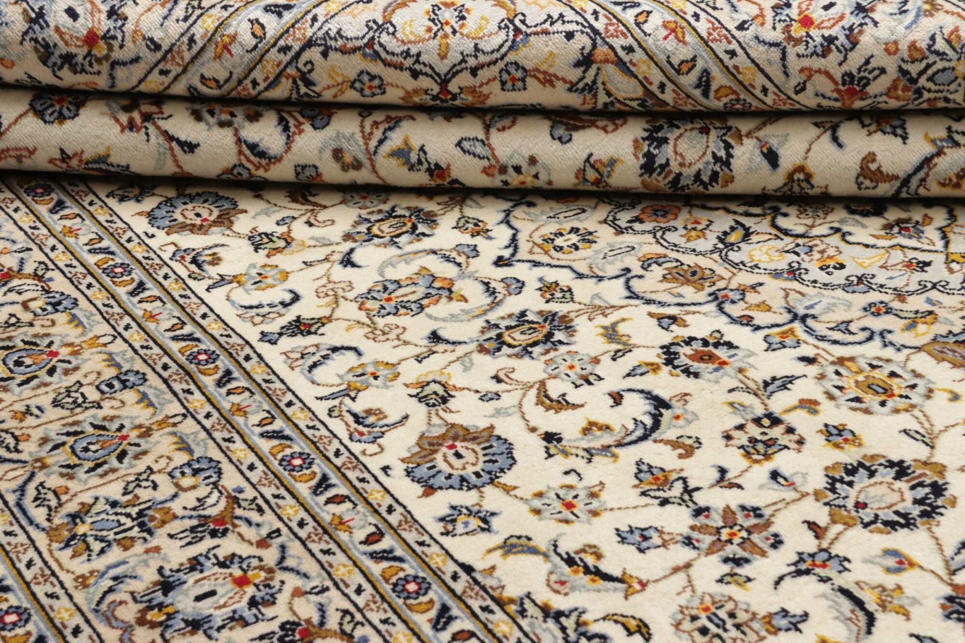Handgeknüpfter Kashan Perserteppich 201 × 302 cm