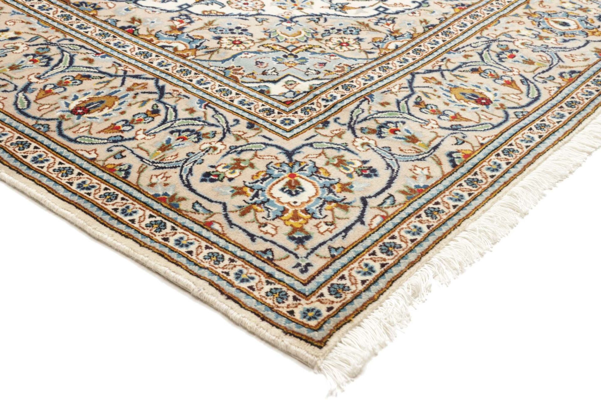 Handgeknüpfter Kashan Perserteppich, 201 × 299 cm, Wolle