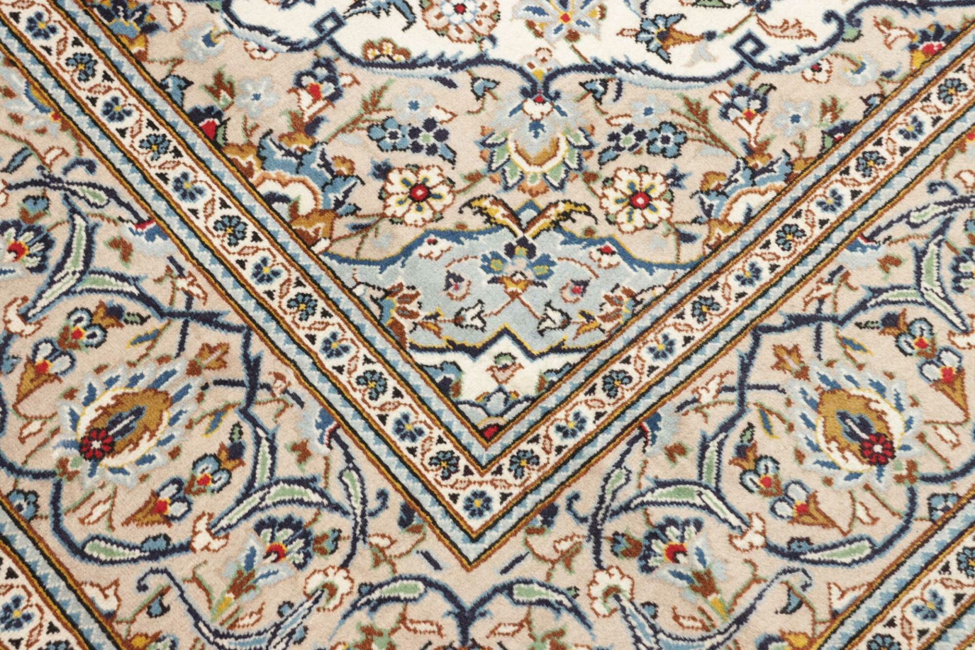 Handgeknüpfter Kashan Perserteppich, 201 × 299 cm, Wolle