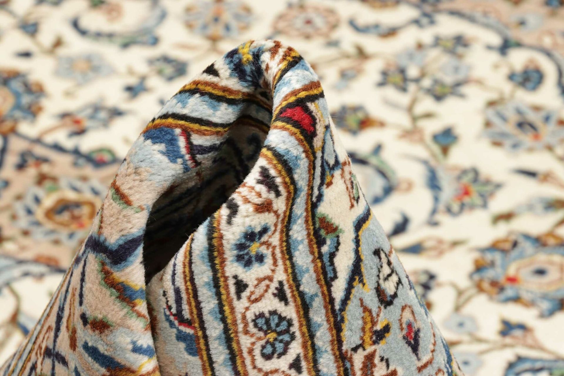 Handgeknüpfter Kashan Perserteppich, 201 × 299 cm, Wolle