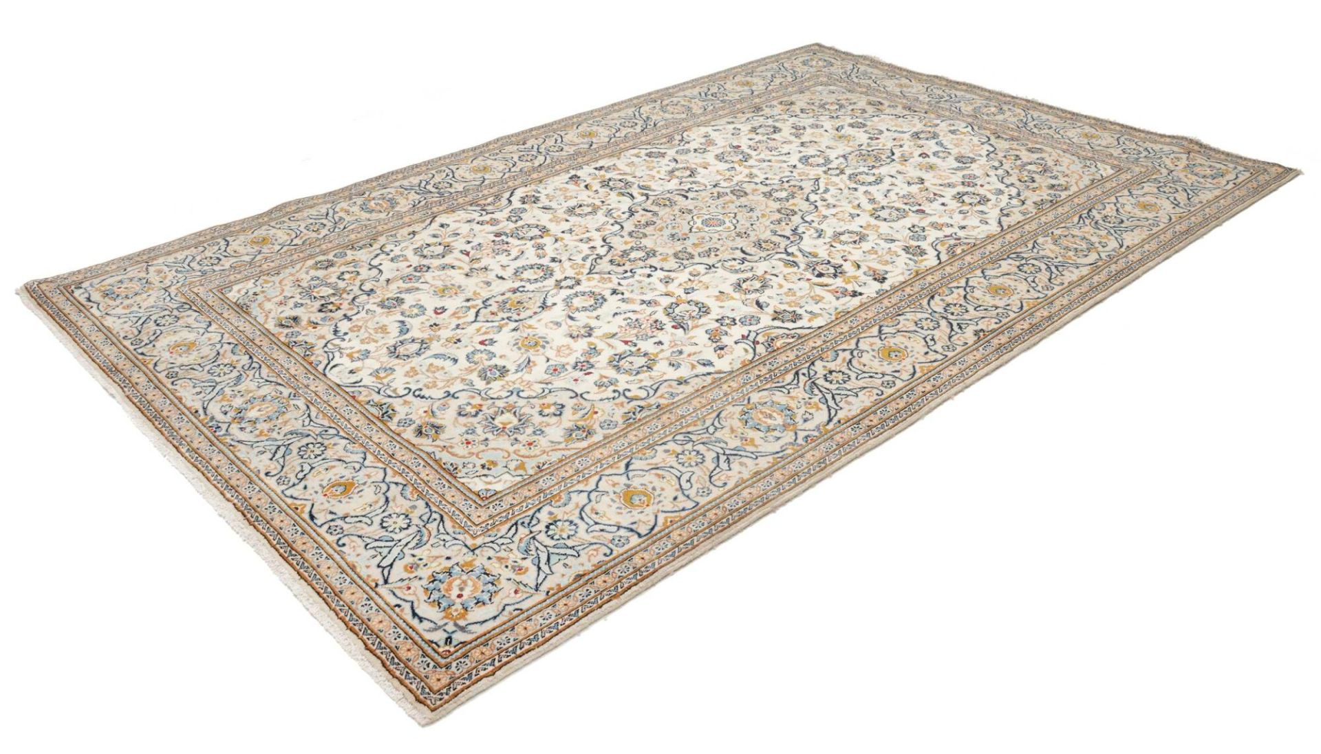 Handgeknüpfter Kashan Perserteppich, 201 × 300 cm, Wolle