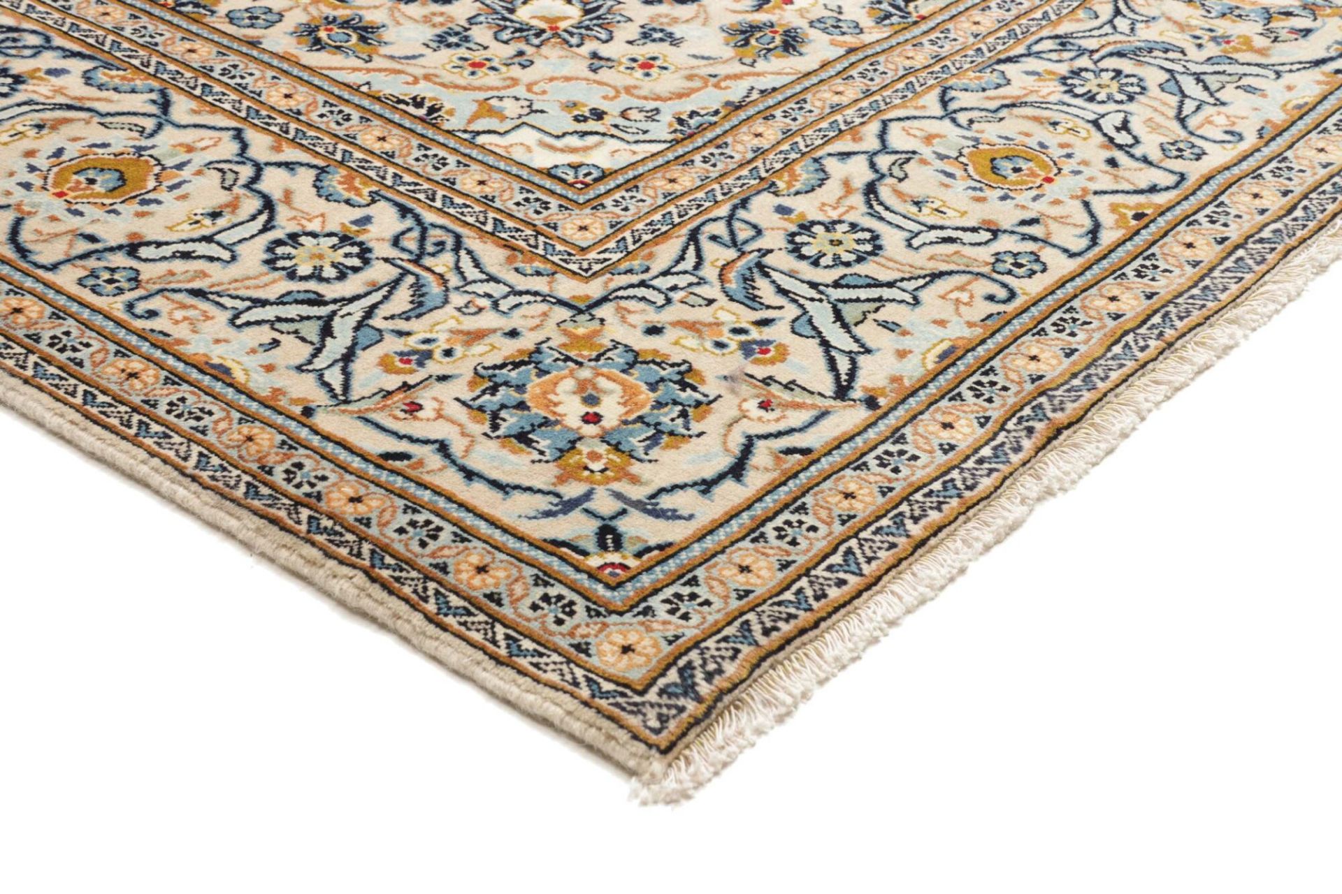Handgeknüpfter Kashan Perserteppich, 201 × 300 cm, Wolle