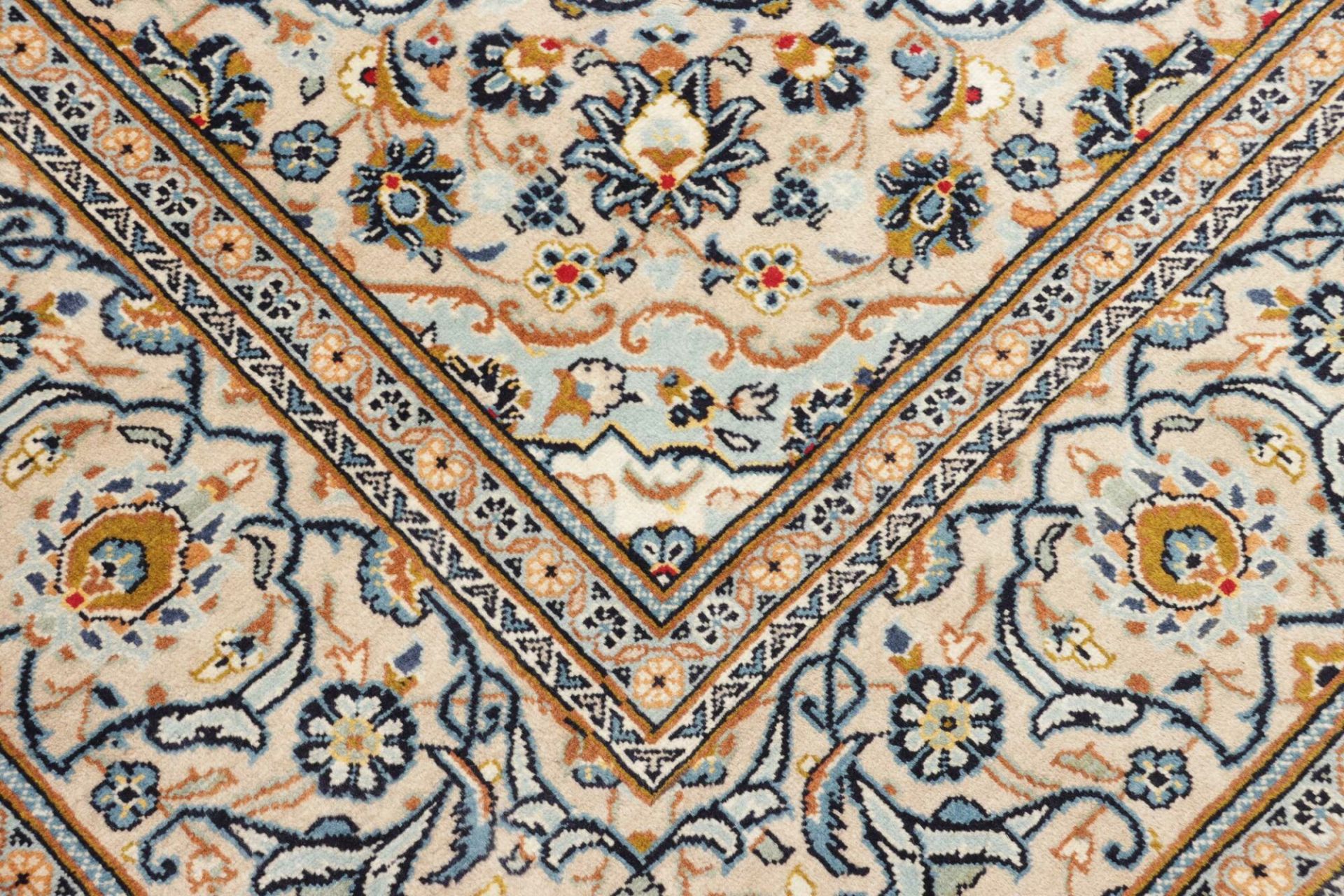 Handgeknüpfter Kashan Perserteppich, 201 × 300 cm, Wolle