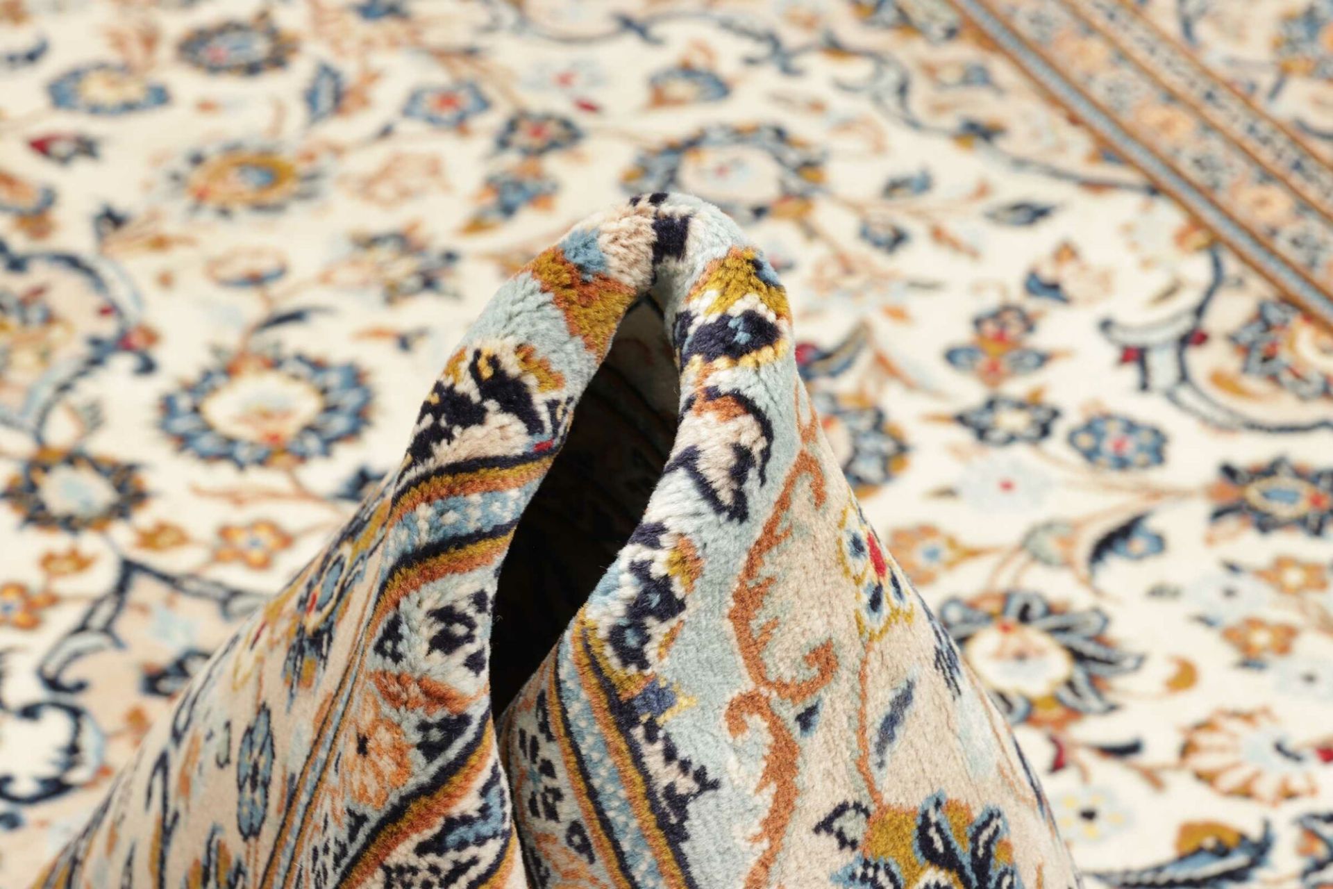 Handgeknüpfter Kashan Perserteppich, 201 × 300 cm, Wolle