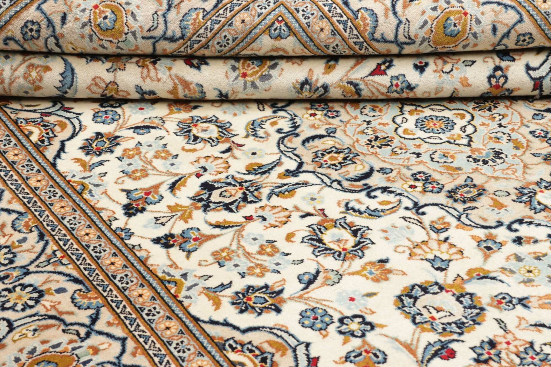 Handgeknüpfter Kashan Perserteppich, 201 × 300 cm, Wolle