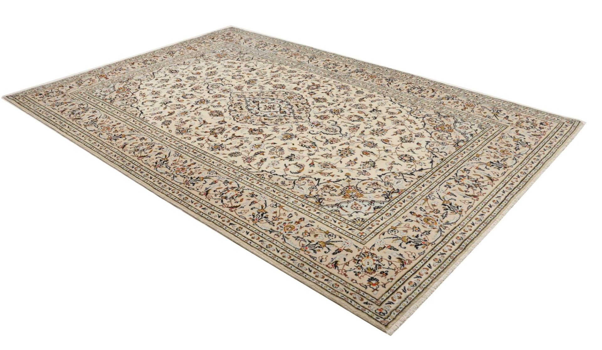 Handgeknüpfter Kashan Perserteppich 201 × 301 cm