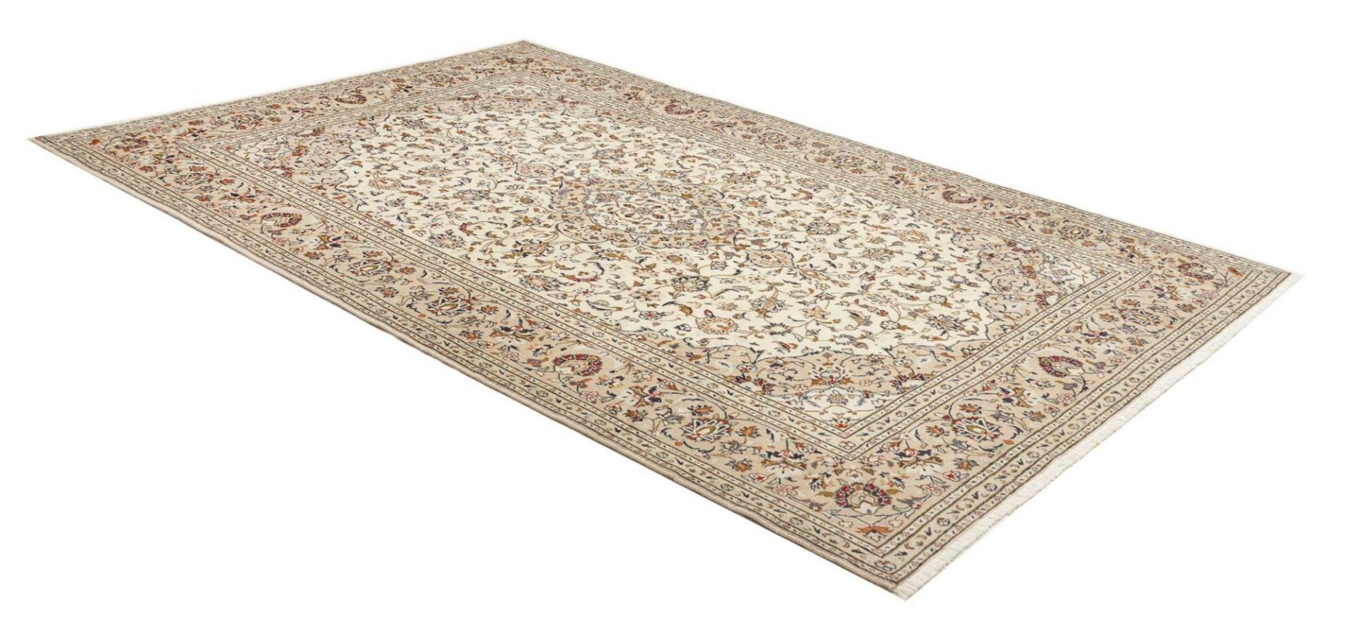 Handgeknüpfter Kashan Perserteppich 203 × 307 cm