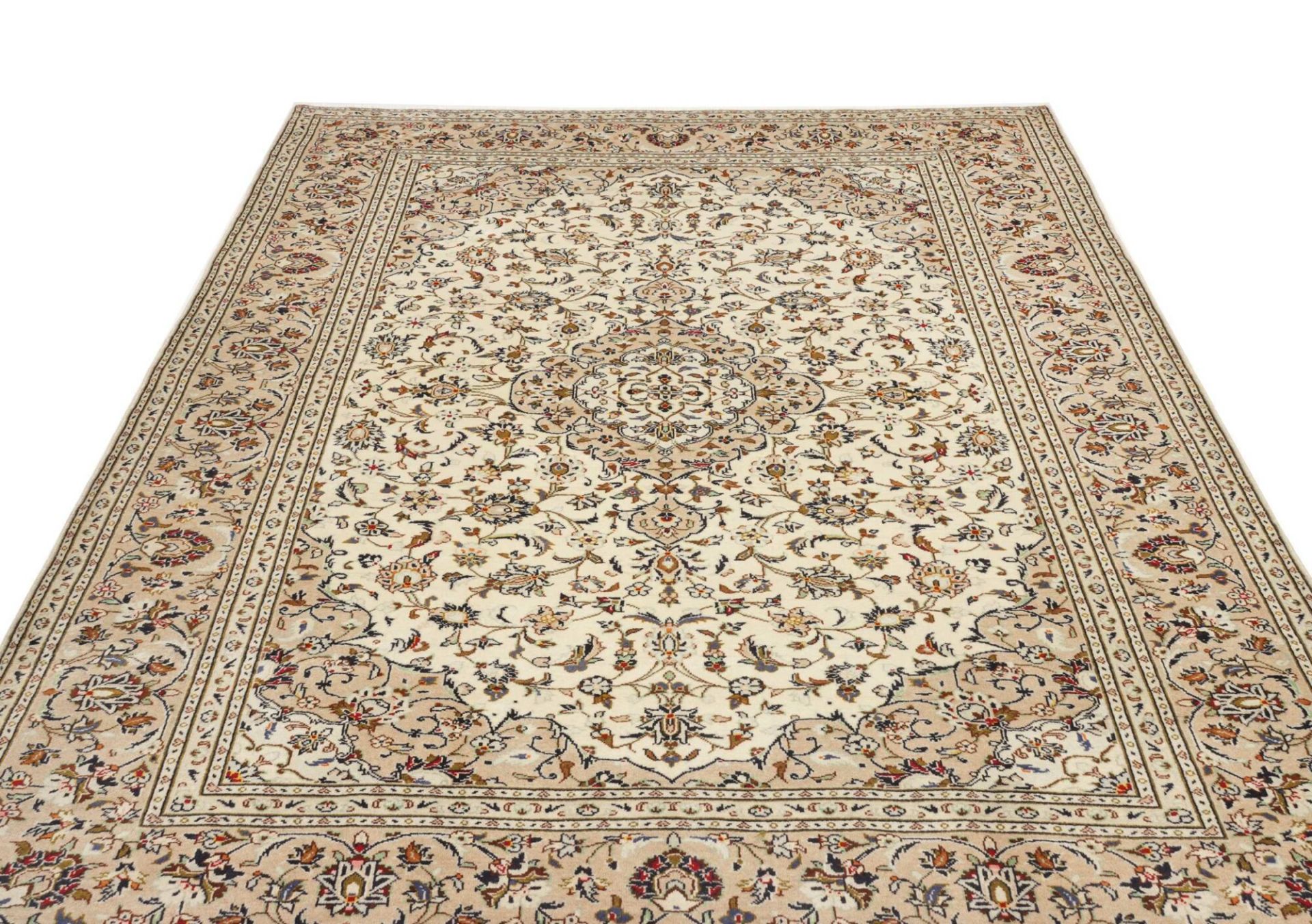 Handgeknüpfter Kashan Perserteppich 203 × 307 cm