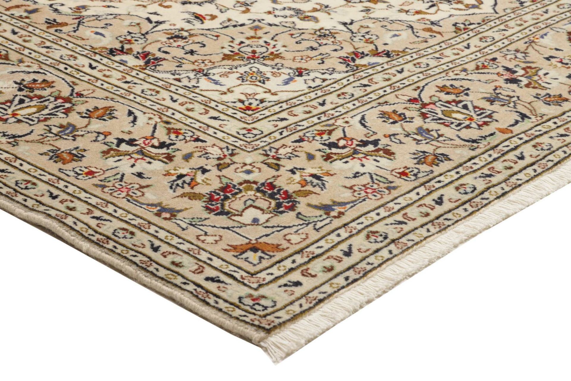 Handgeknüpfter Kashan Perserteppich 203 × 307 cm