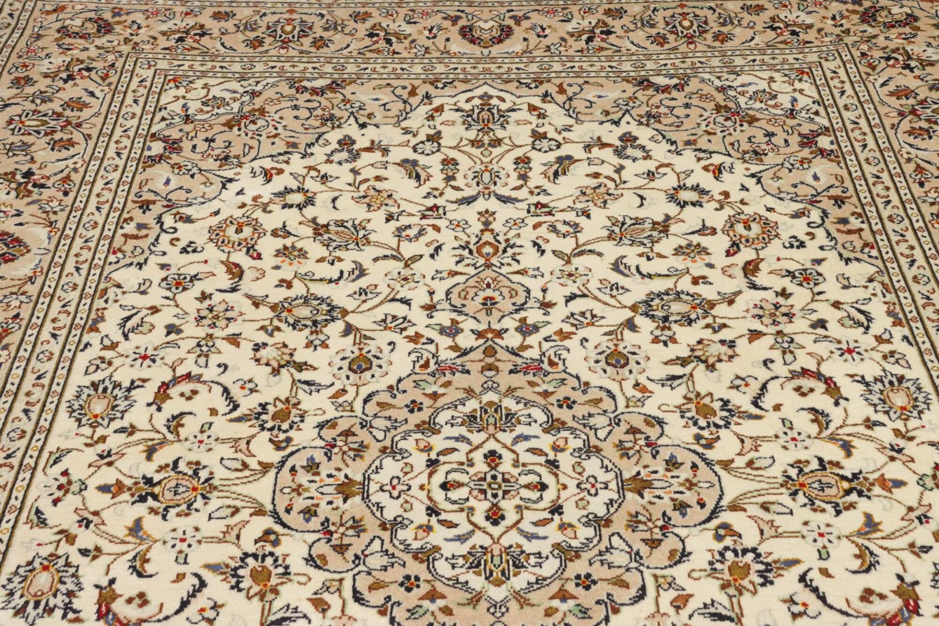 Handgeknüpfter Kashan Perserteppich 203 × 307 cm