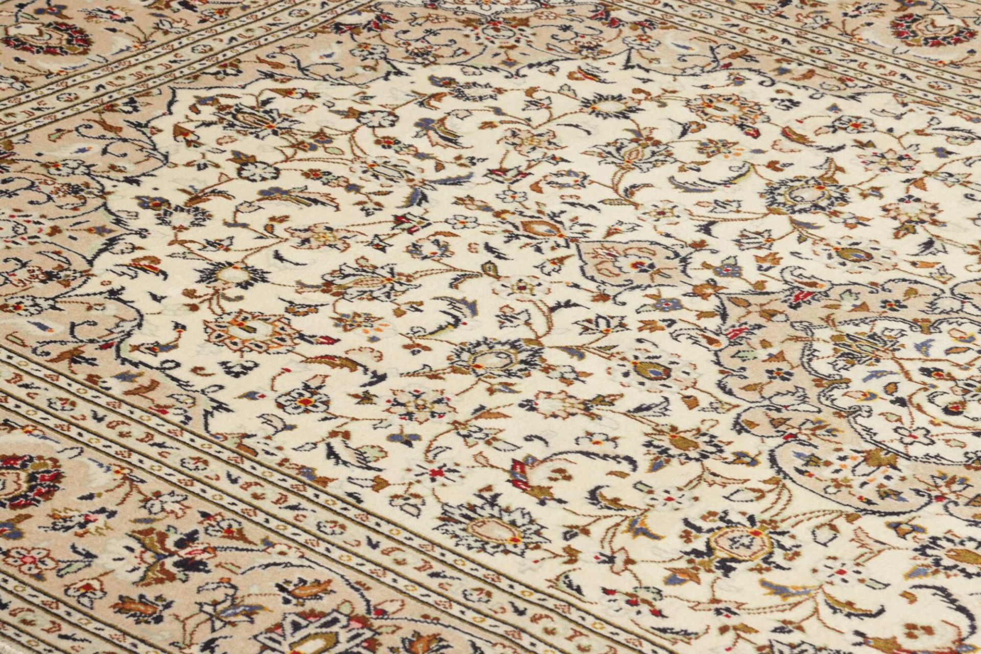 Handgeknüpfter Kashan Perserteppich 203 × 307 cm