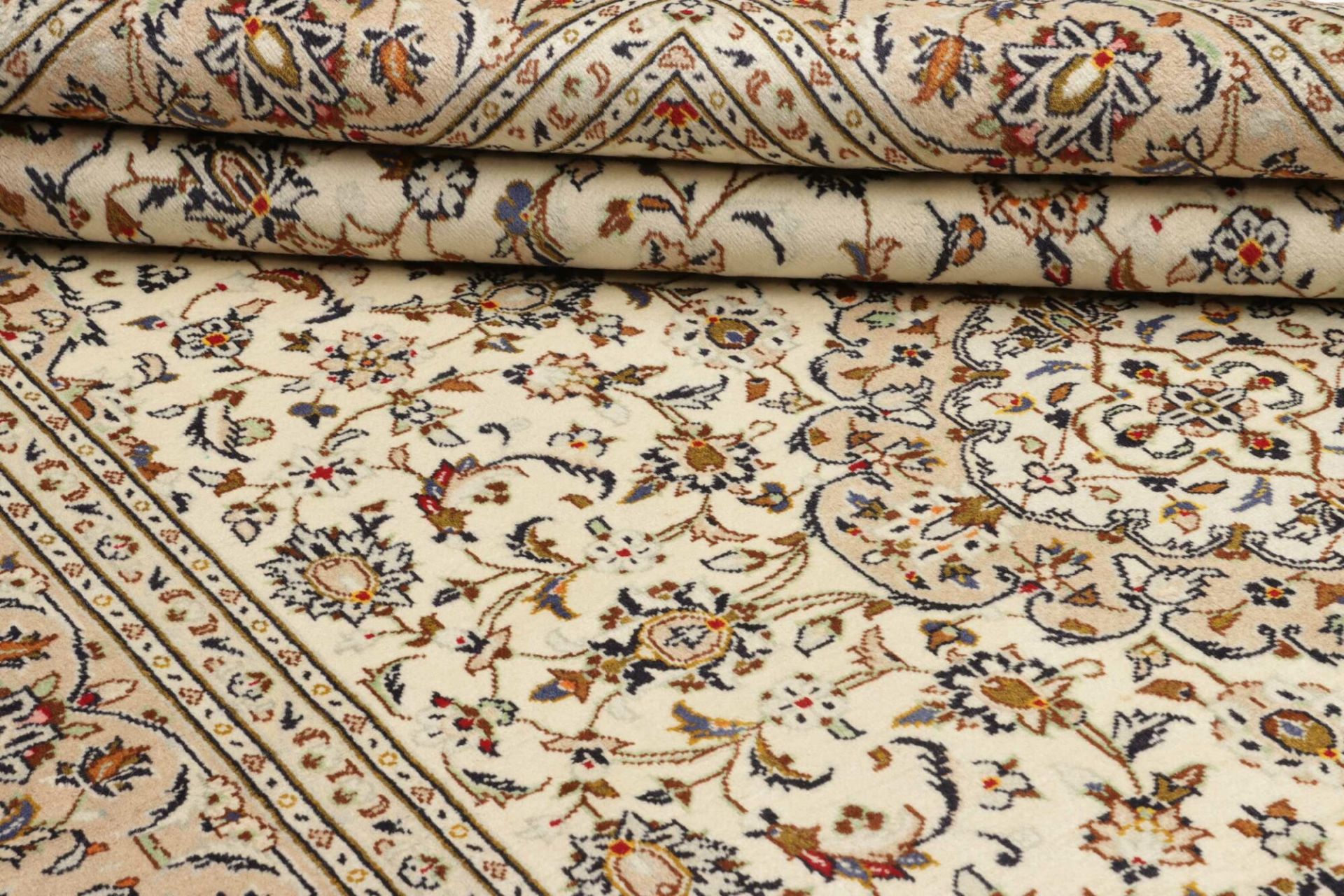 Handgeknüpfter Kashan Perserteppich 203 × 307 cm