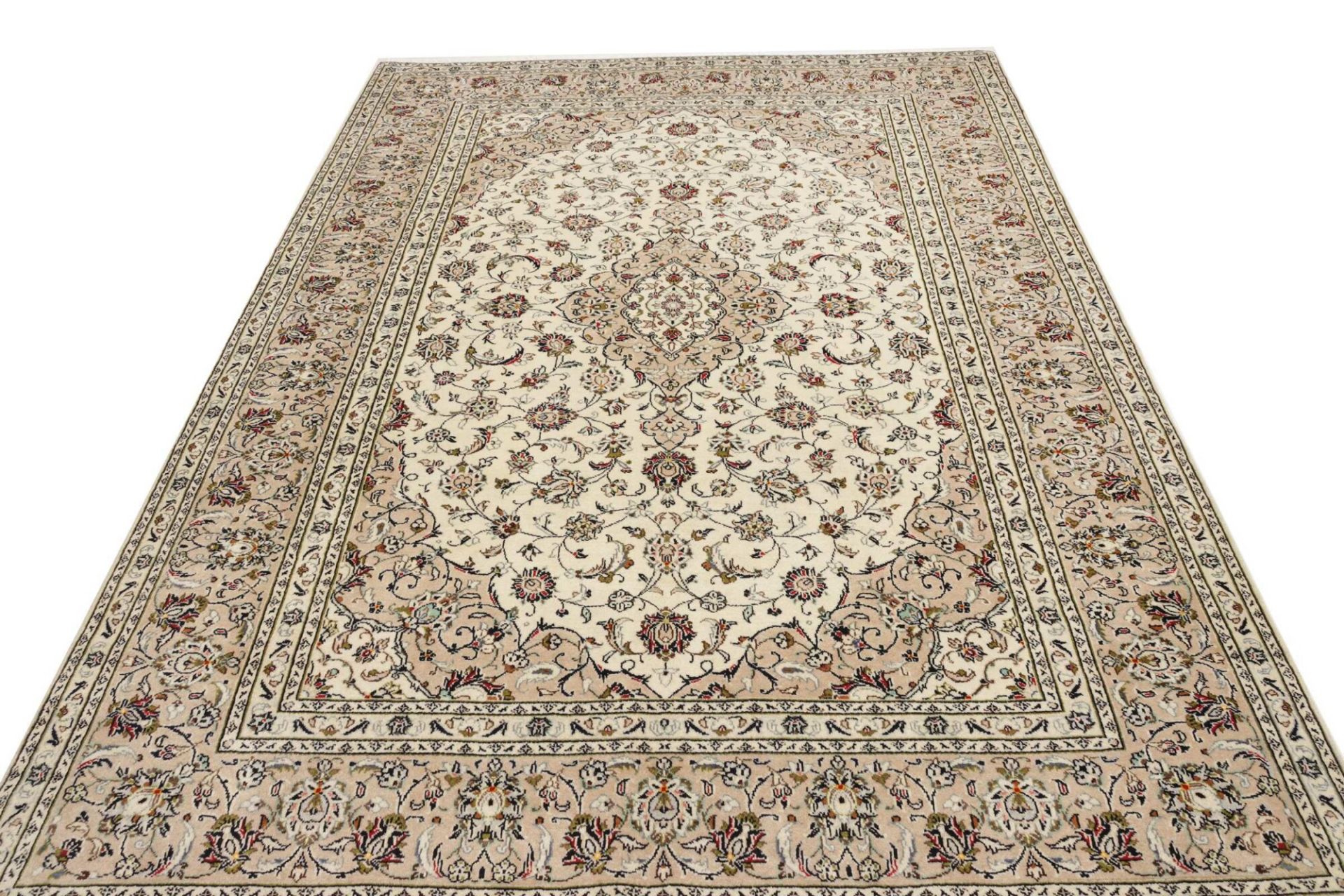 Handgeknüpfter Kashan Perserteppich 201 × 289 cm