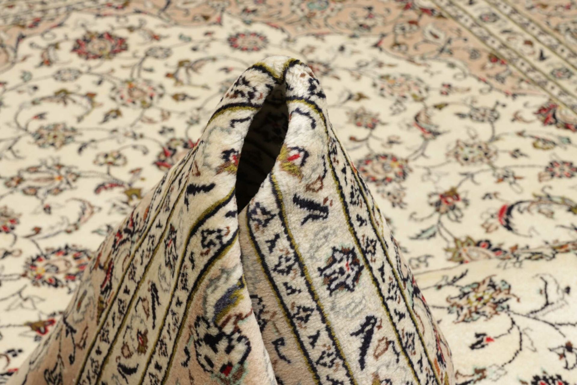 Handgeknüpfter Kashan Perserteppich 201 × 289 cm
